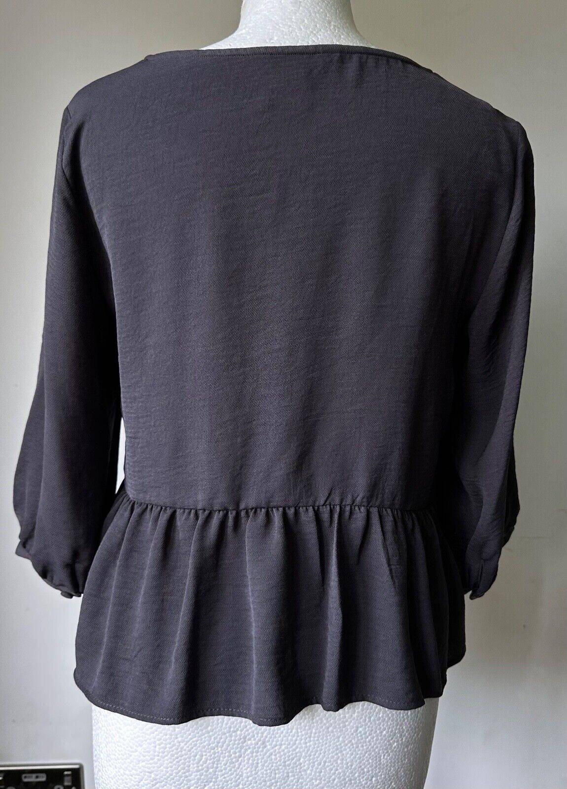 New Look Peplum Blouse Sizes 8 10 12 14 16 Grey or Yellow - BB Fashion Outlet