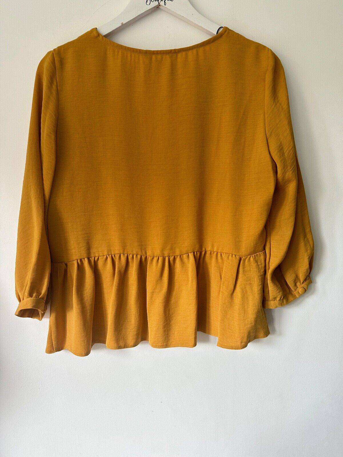 New Look Peplum Blouse Sizes 8 10 12 14 16 Grey or Yellow - BB Fashion Outlet