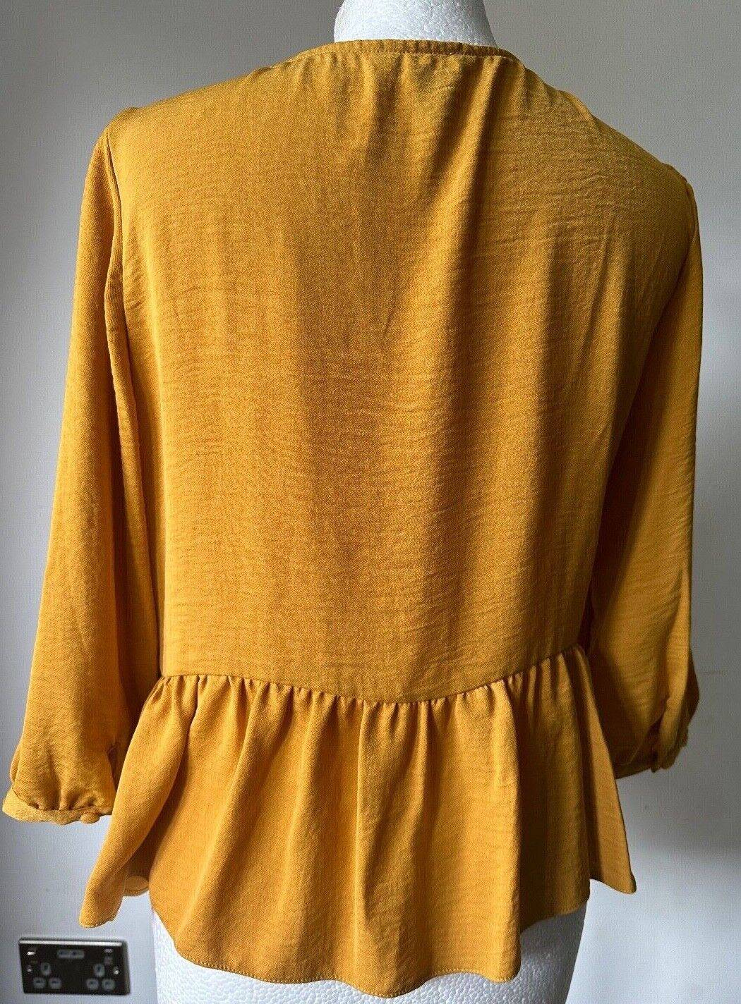 New Look Peplum Blouse Sizes 8 10 12 14 16 Grey or Yellow - BB Fashion Outlet