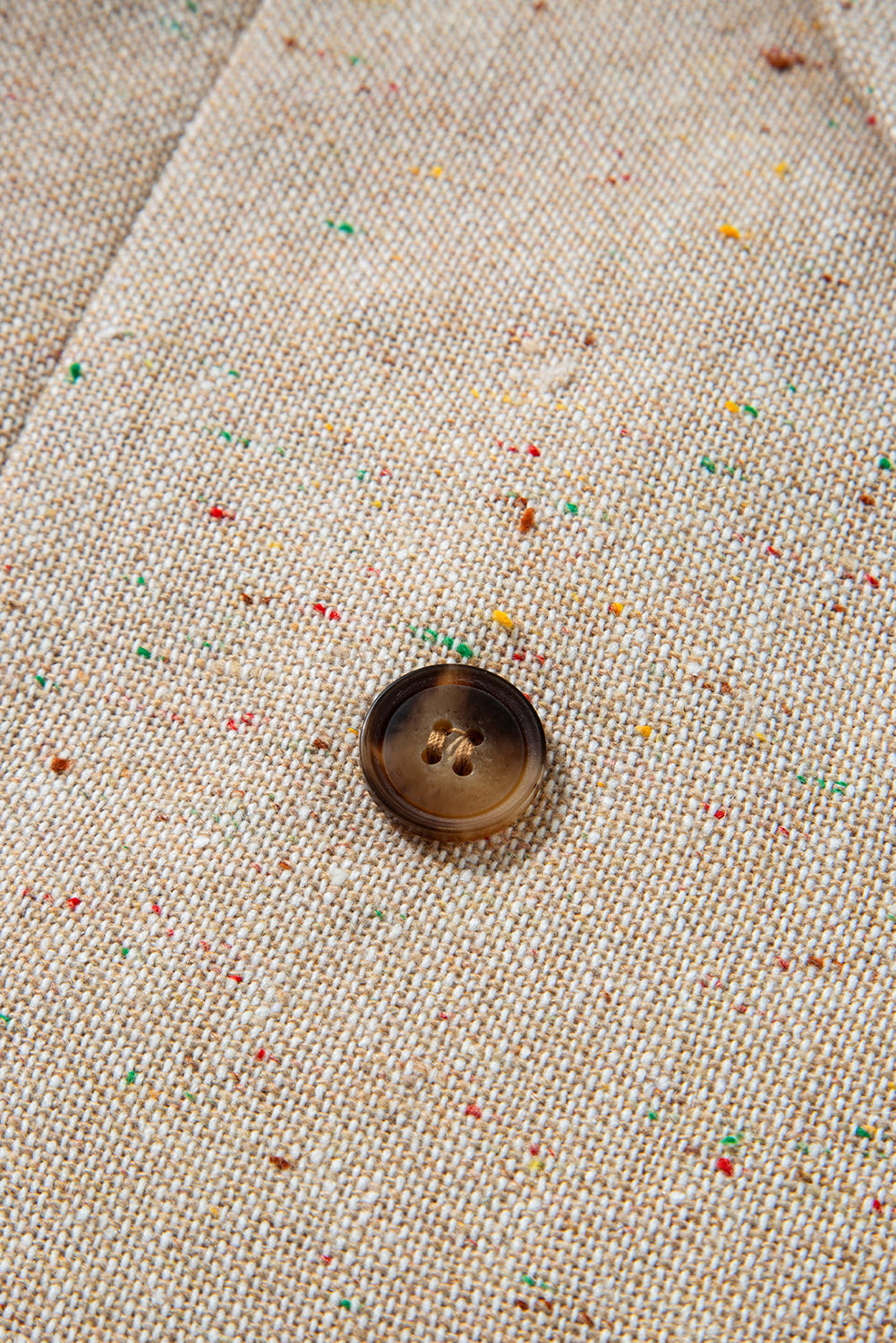 Oatmeal Single Breasted Elegant Suit Jacket - eAura