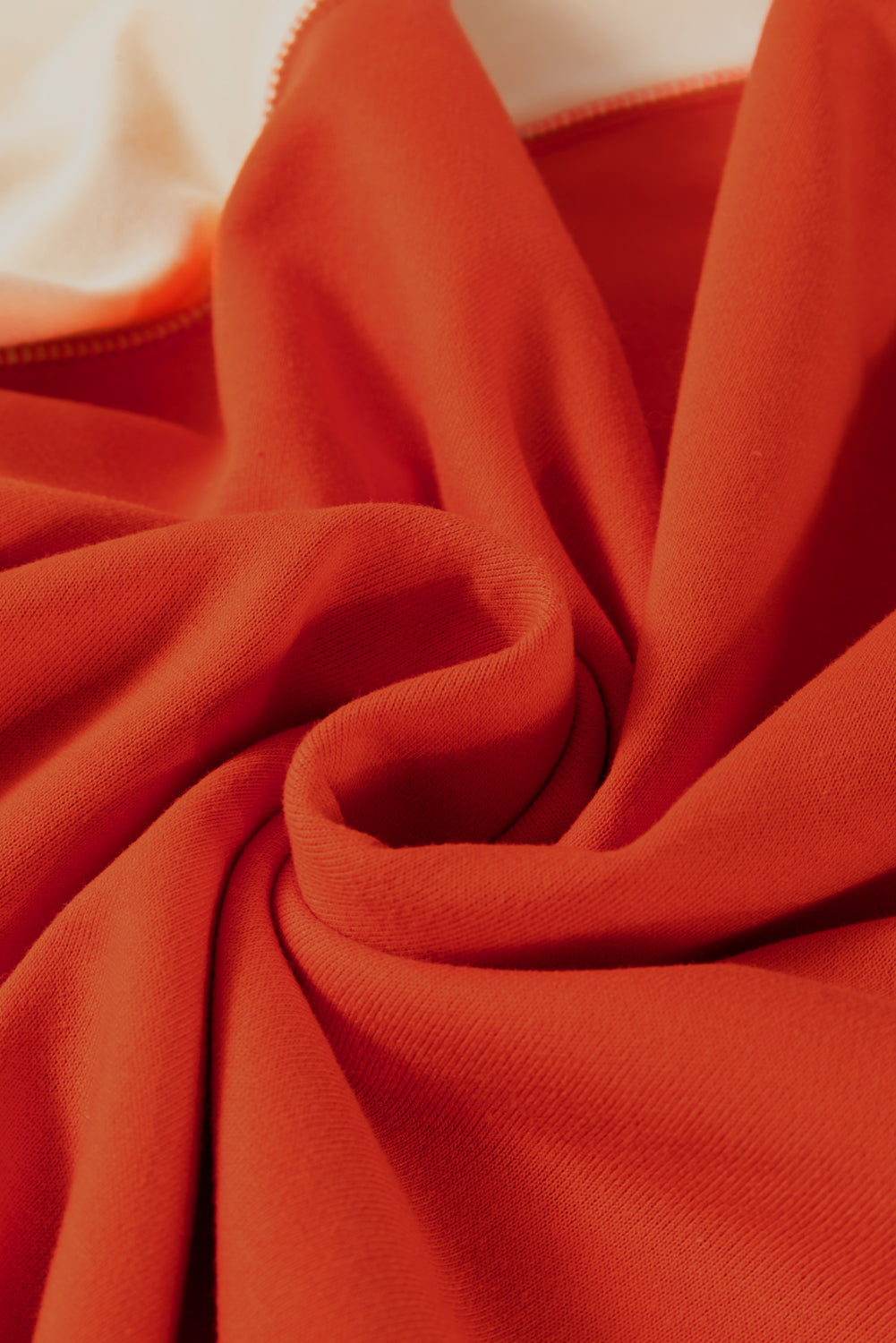 Orange Colour Block Side Slits Raglan Sleeve Loose Fit Top - eAura