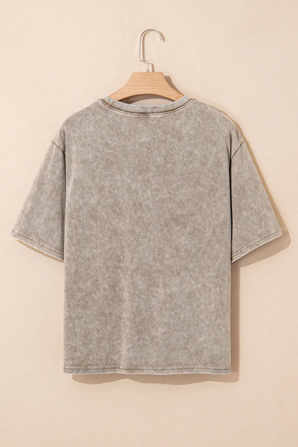 Parchment Mineral Washed FREE BIRD America Letter Graphic T-Shirt - eAura