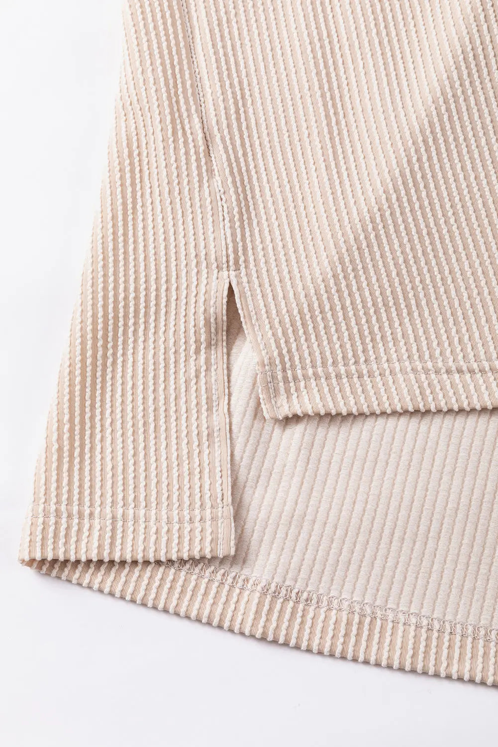 Parchment Sequin Patch Chest Pocket Corduroy Shacket - eAura