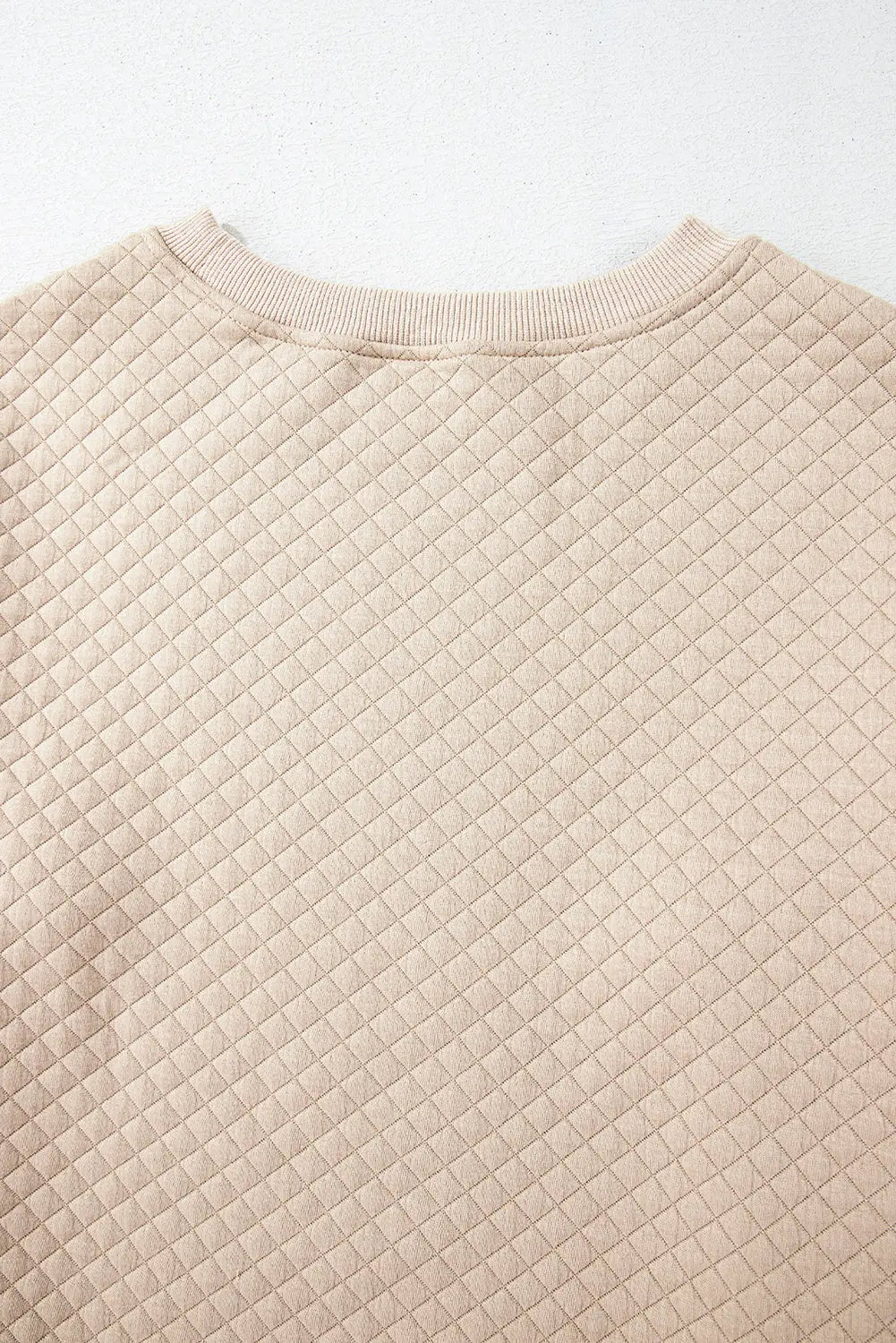 Parchment Solid Colour Quilted Long Sleeve Top and Shorts Set - eAura