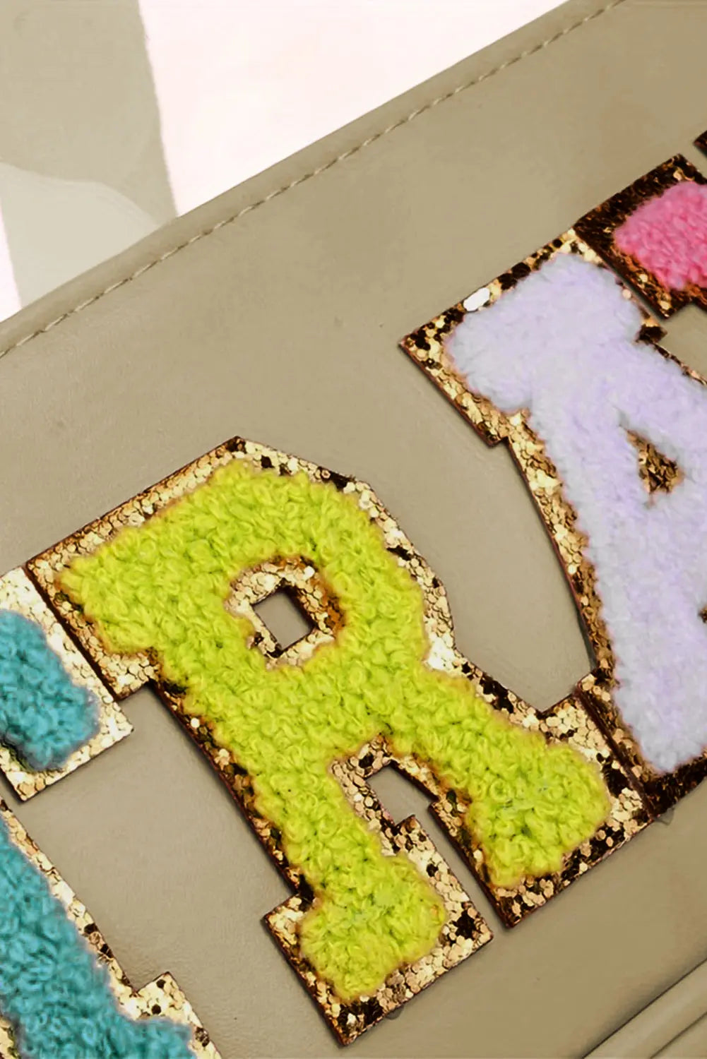 Parchment TRAVEL Letter Print Clear PVC Makeup Bag - eAura