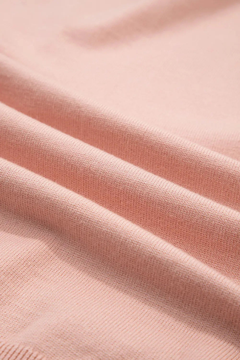 Peach Blossom Big Flower Accent Bubble Sleeve Drop Shoulder Sweater - eAura