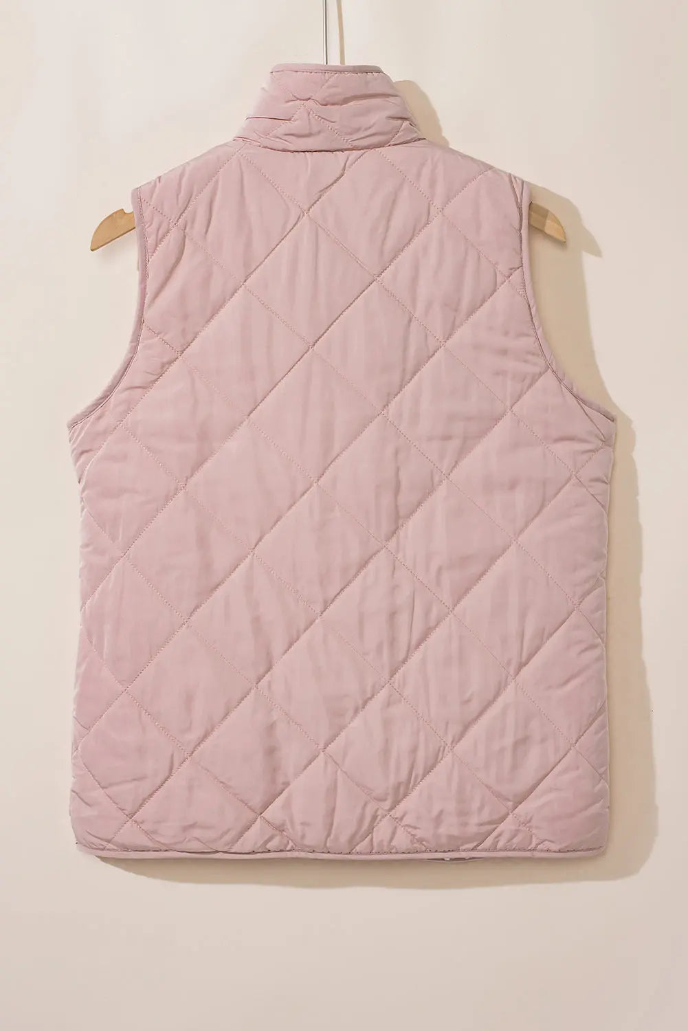 Pink Fleece Lined Quilted Gilet eAura