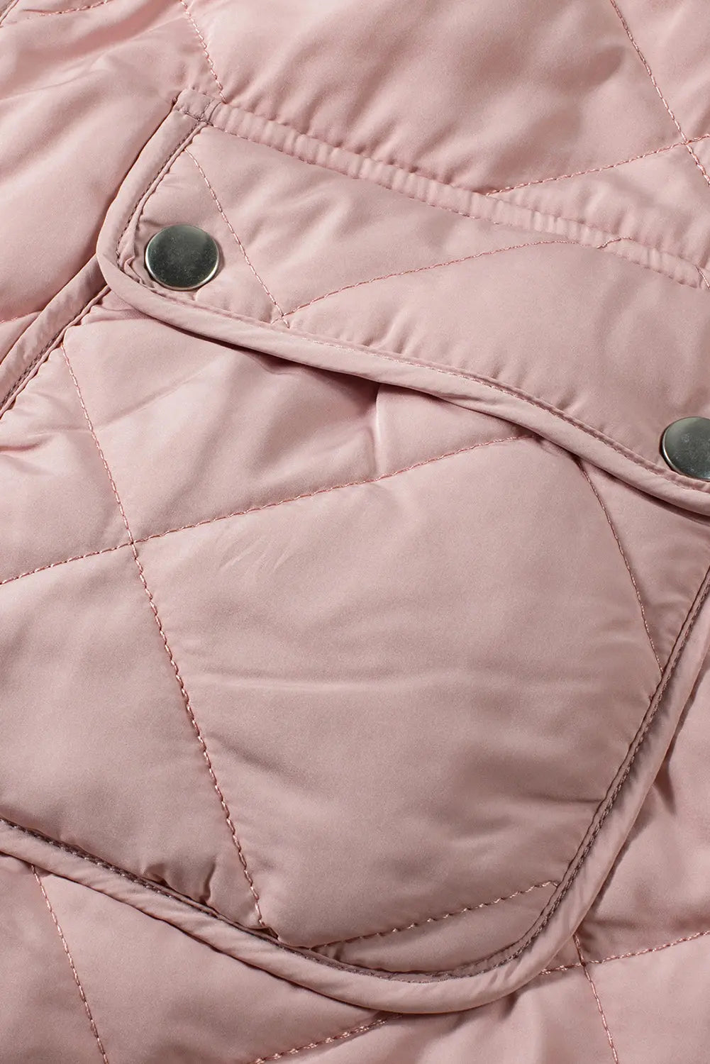 Pink Fleece Lined Quilted Gilet eAura