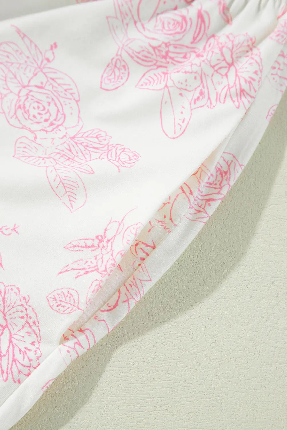Pink Floral Long Sleeve and Trousers Pyjamas Set eAura