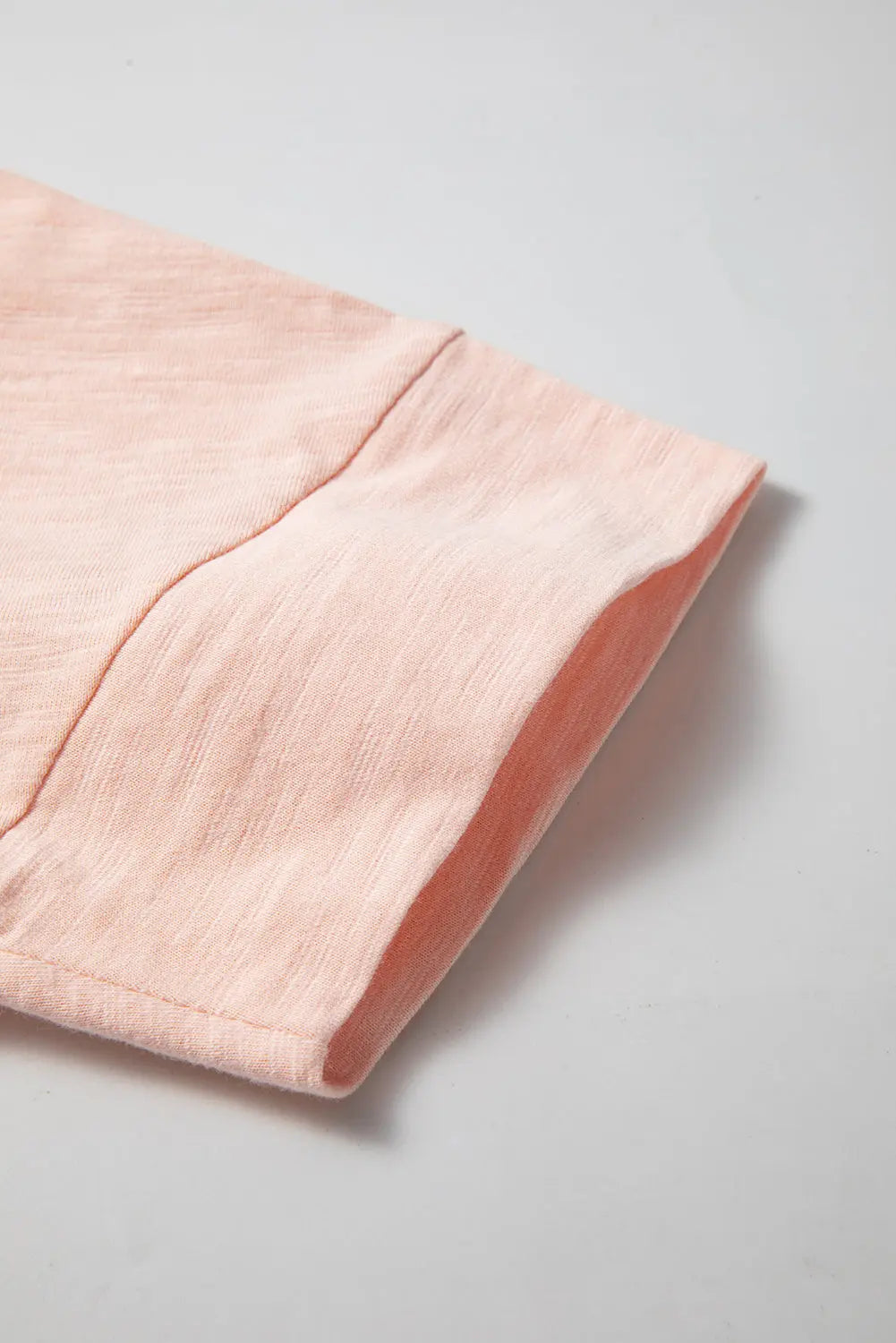 Pink Flower Patchwork Exposed Seam Oversized High Low Top - eAura