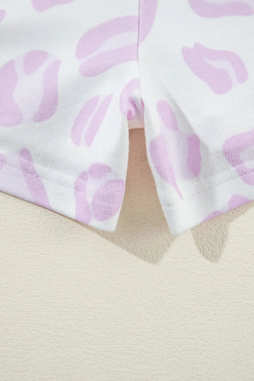 Pink Leopard Animal Print Pullover and Shorts Loungewear eAura