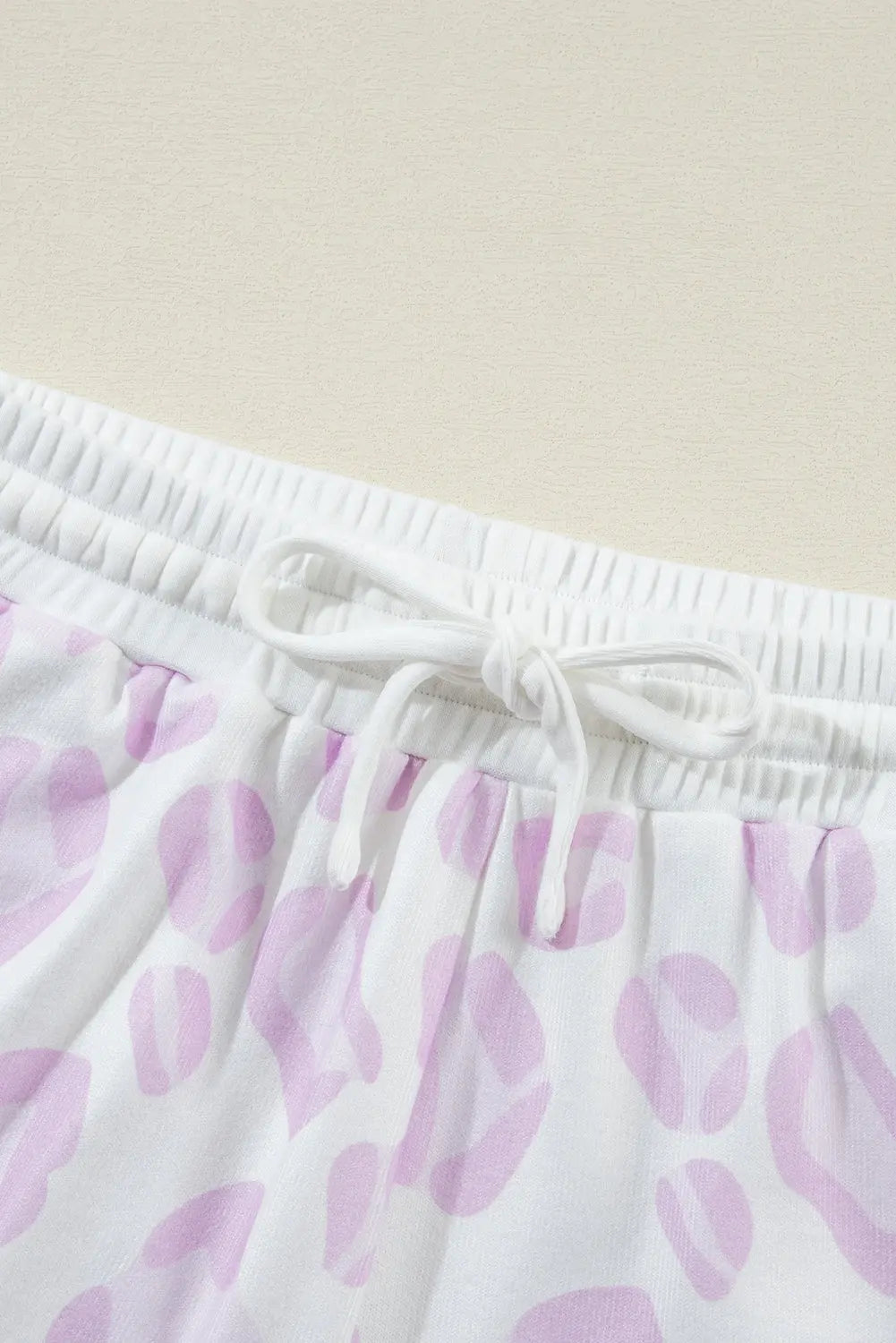 Pink Leopard Animal Print Pullover and Shorts Loungewear eAura