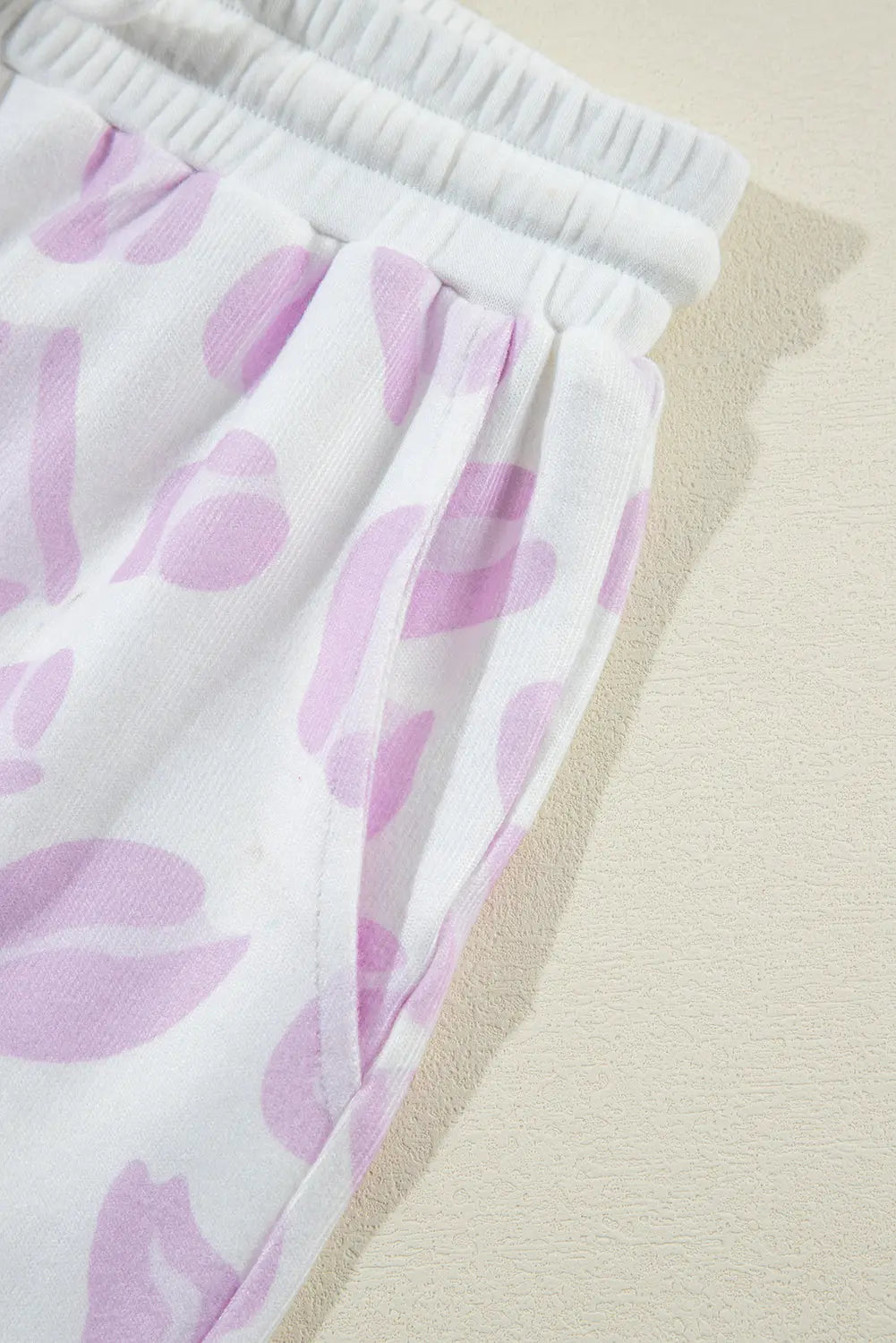 Pink Leopard Animal Print Pullover and Shorts Loungewear eAura