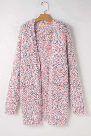 Shop Multicoloured Confetti Open Front Knit Cardigan at eAura