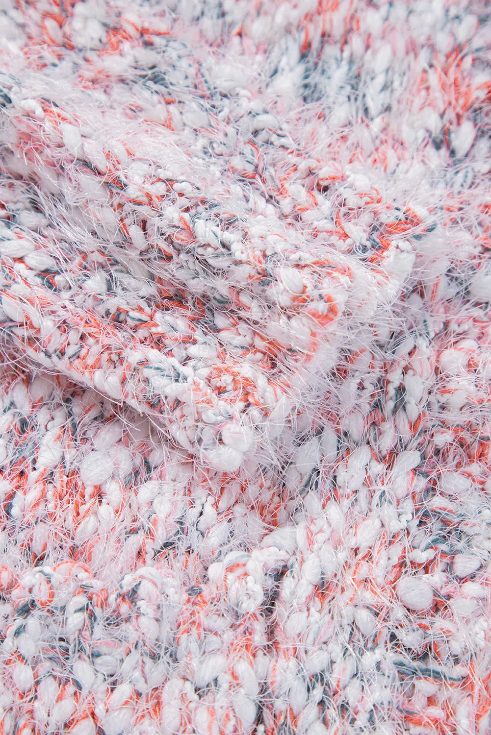 Pink Multicolor Confetti Open Front Knit Cardigan Beagle Boutique Fashion Outlet
