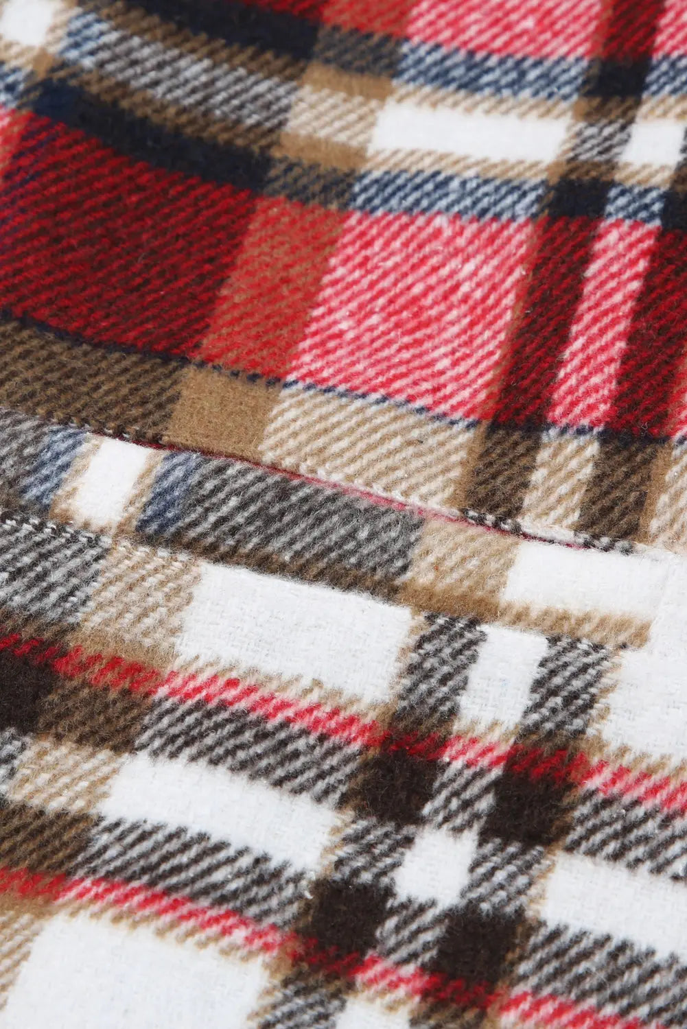 Pink Plaid Button Up Lapel Jacket eAura