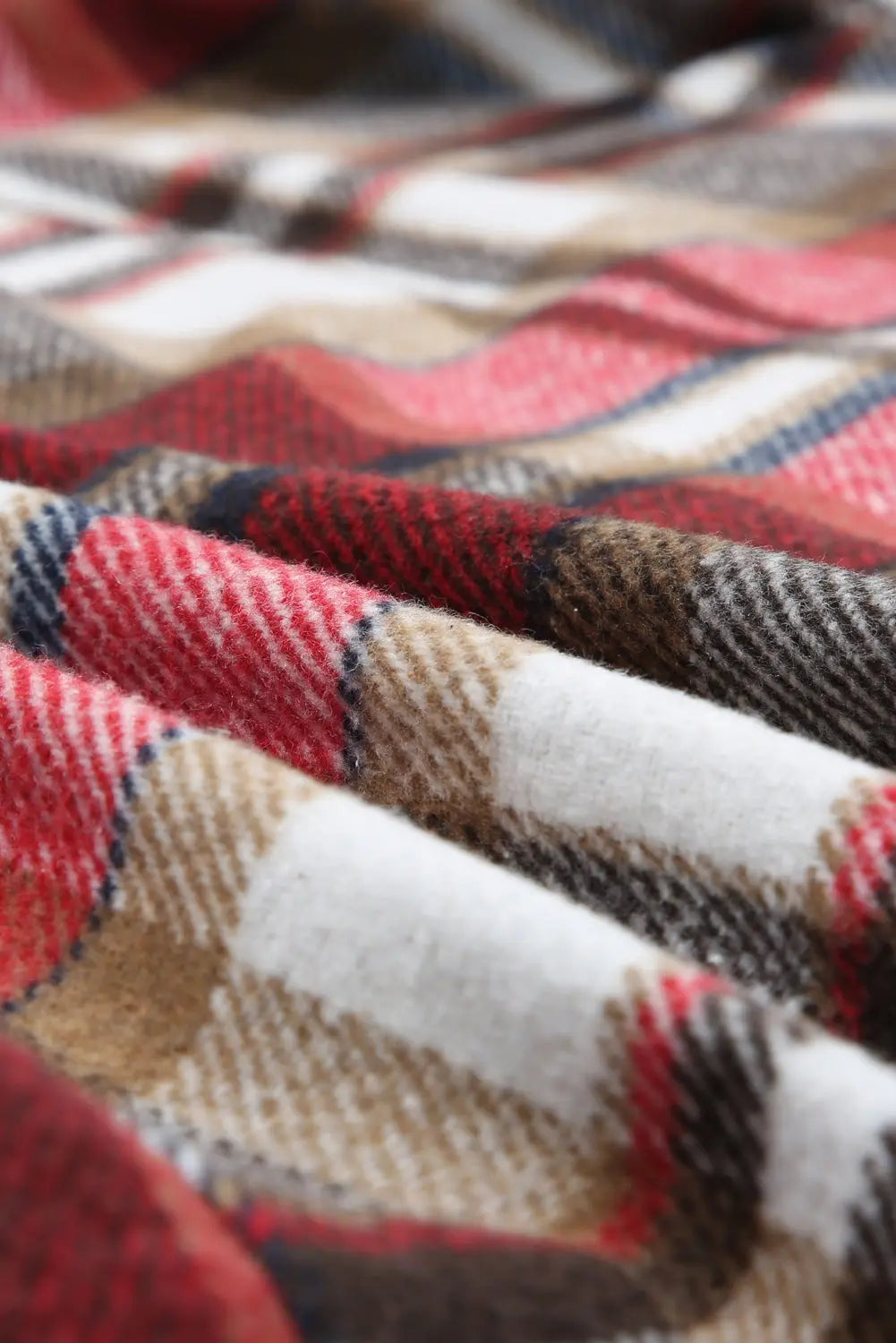 Pink Plaid Button Up Lapel Jacket eAura