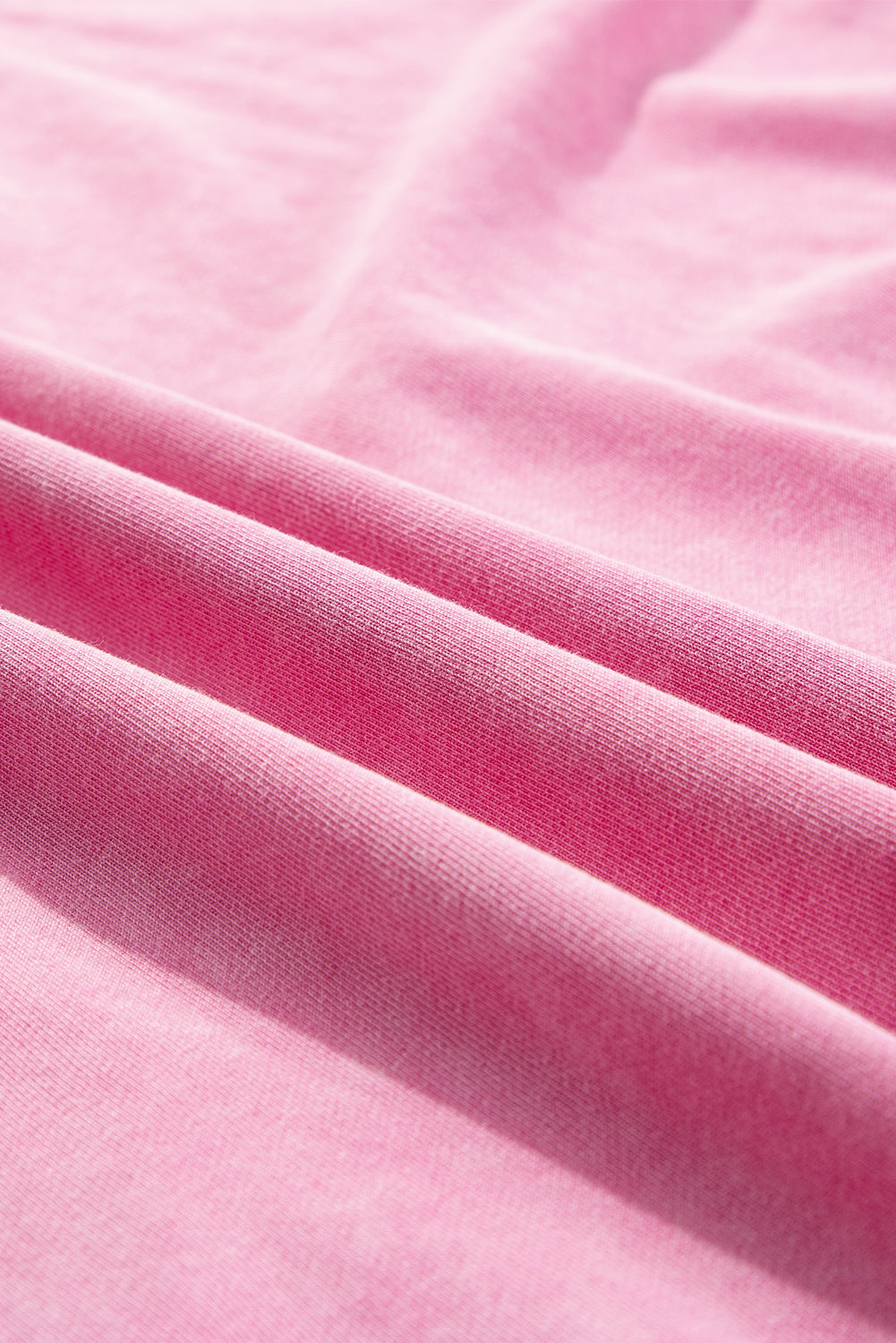 Pink Plus Size Mineral Wash Drop Shoulder Round Neck Sweatshirt - eAura