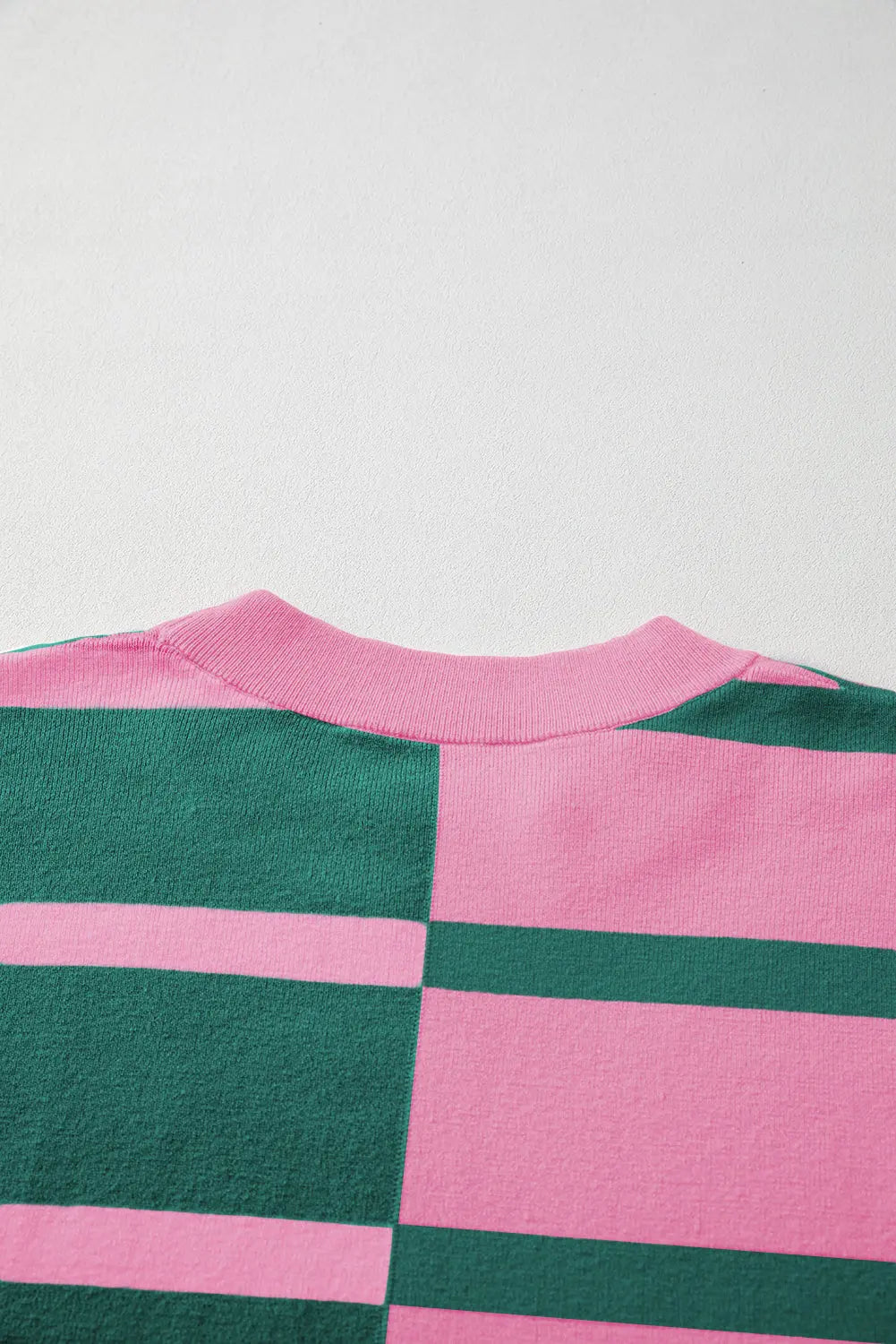 Pink Stripe Colourblock Oversized Sweater - eAura