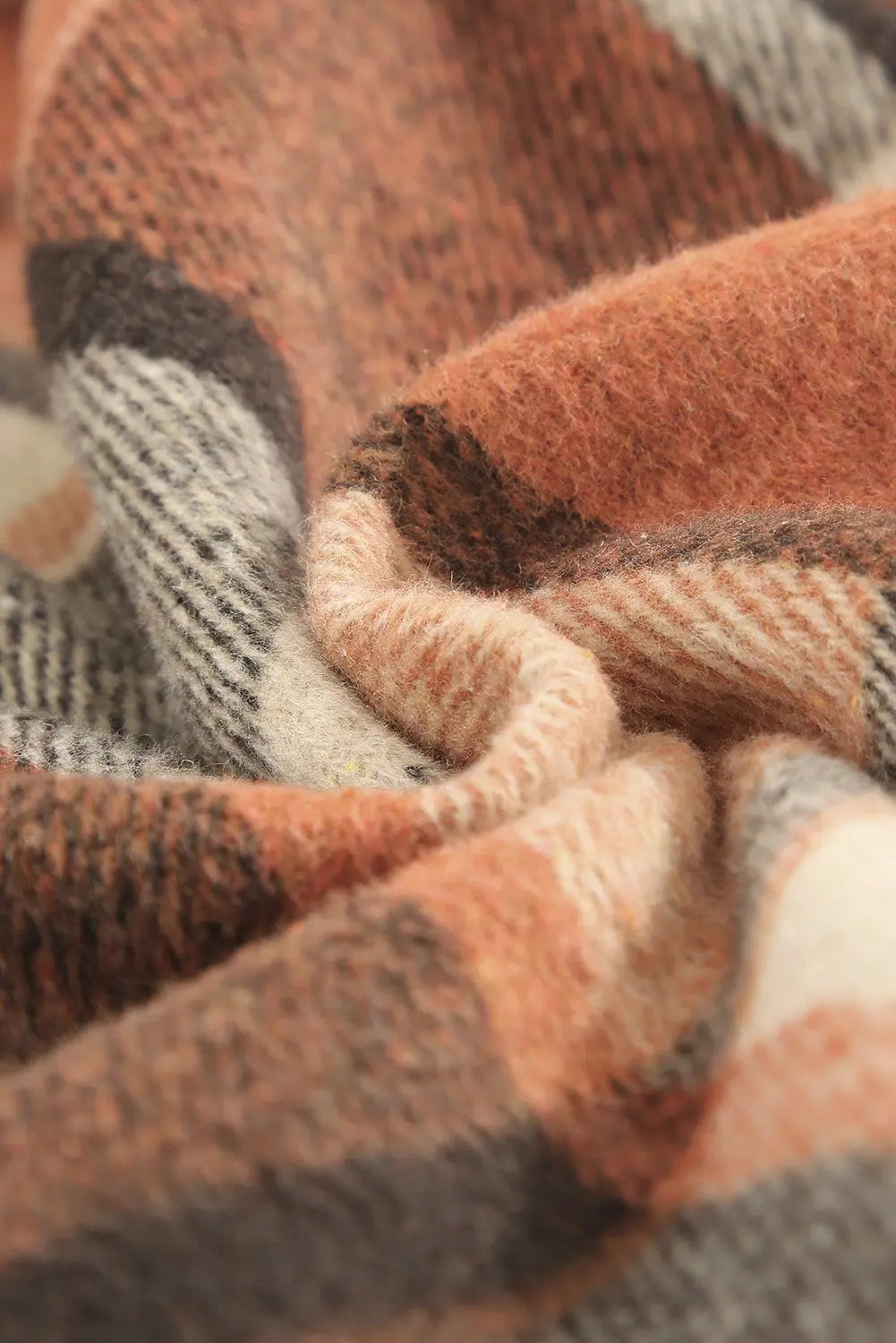 Plaid Print Buttoned Shirt Jacket eAura