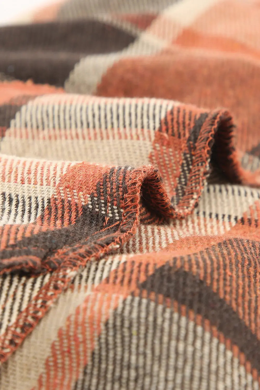 Plaid Print Buttoned Shirt Jacket eAura