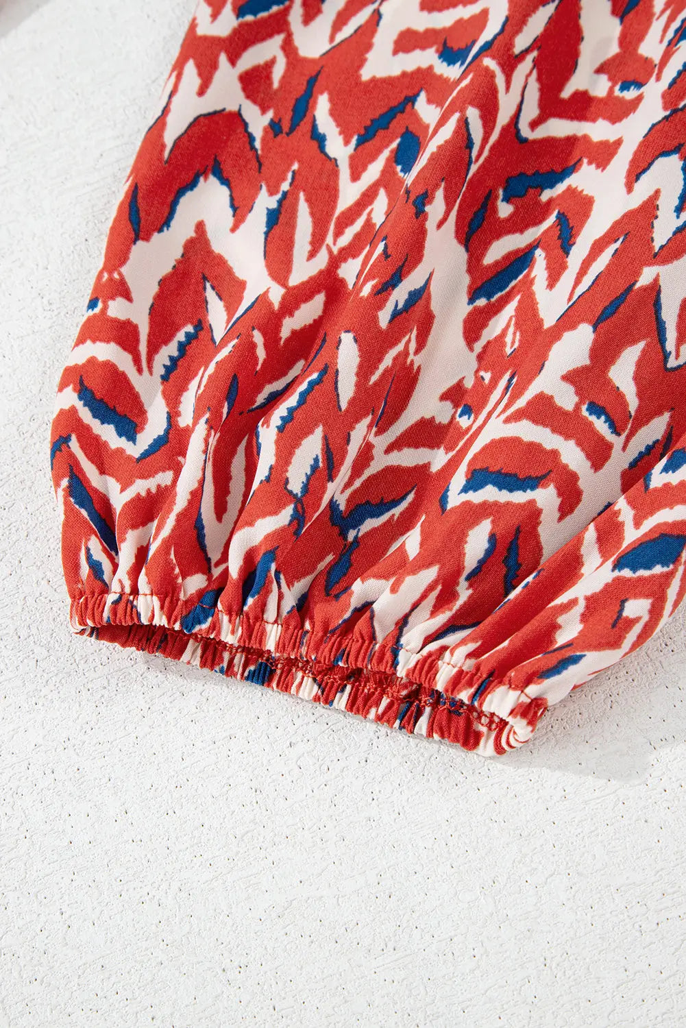 Plus Size Abstract Print Notch V Neck High Waist Maxi Dress Beagle Boutique Fashion Outlet