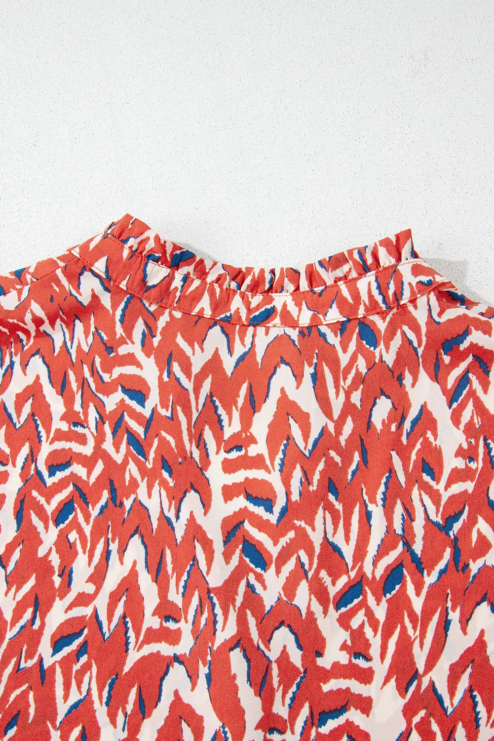 Plus Size Abstract Print Notch V Neck High Waist Maxi Dress Beagle Boutique Fashion Outlet