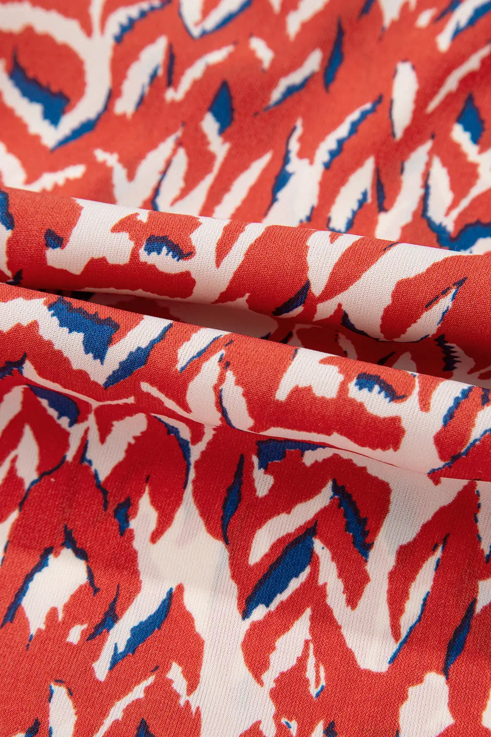 Plus Size Abstract Print Notch V Neck High Waist Maxi Dress Beagle Boutique Fashion Outlet