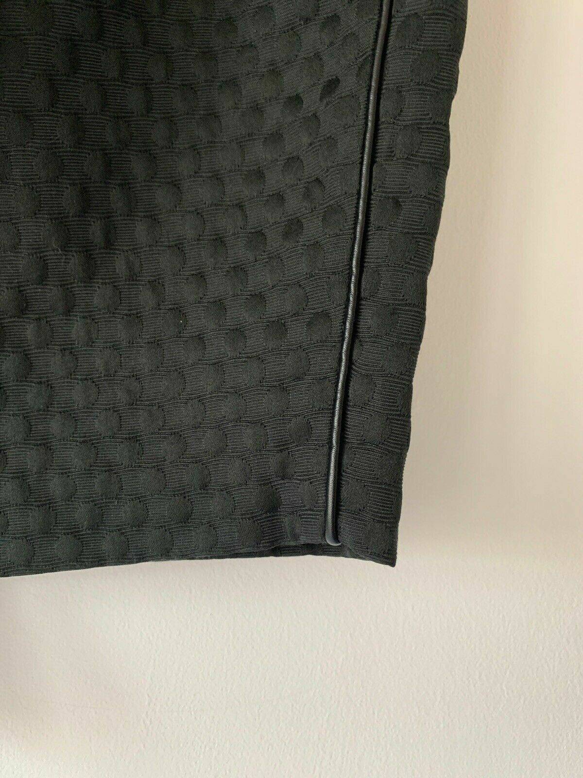 Proudmade Asymmetric Black Skirt Short mini skirt Leather Trims - BB Fashion Outlet