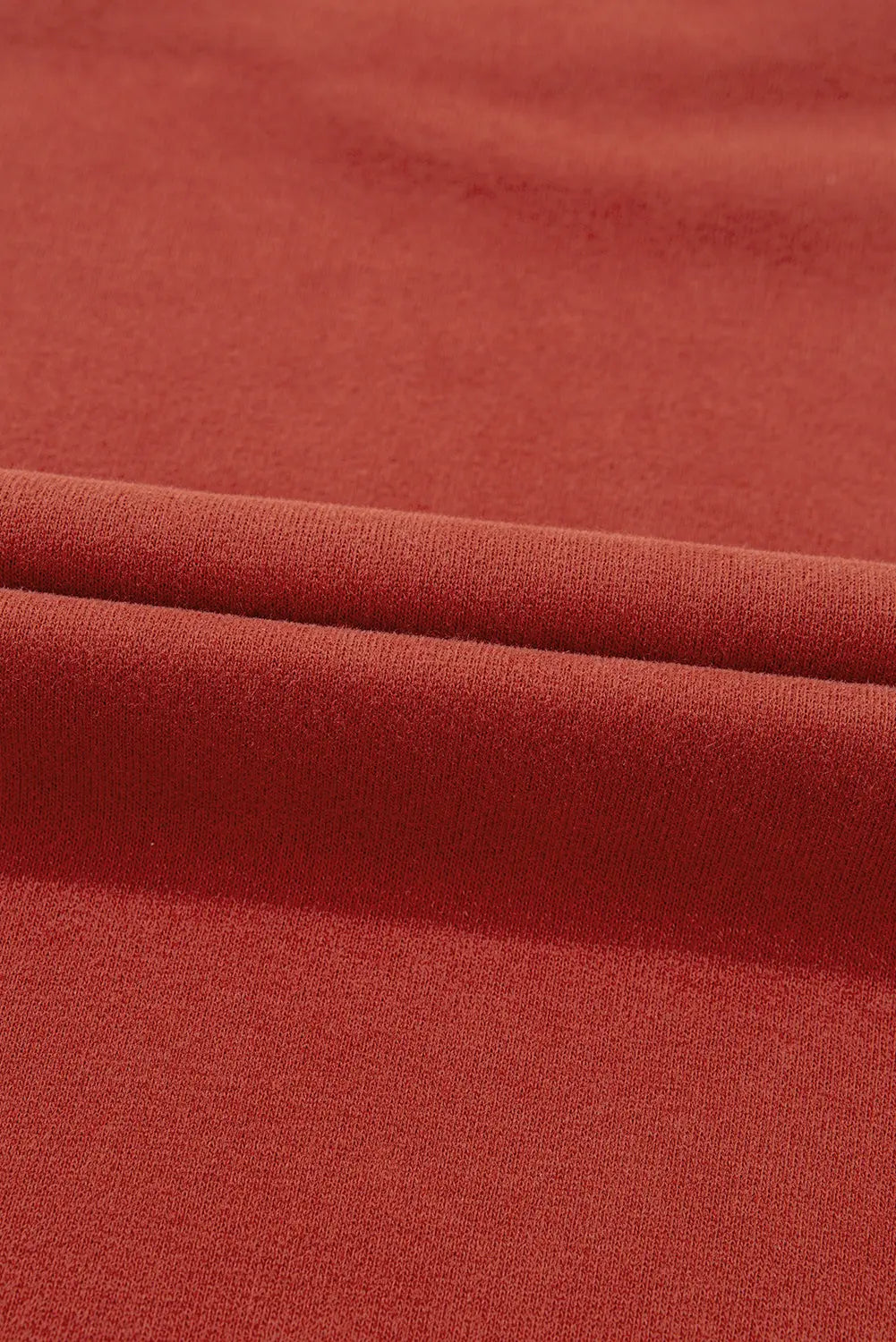 Red Clay Drop Shoulder Pocketed Baggy Drawstring Hoodie - eAura