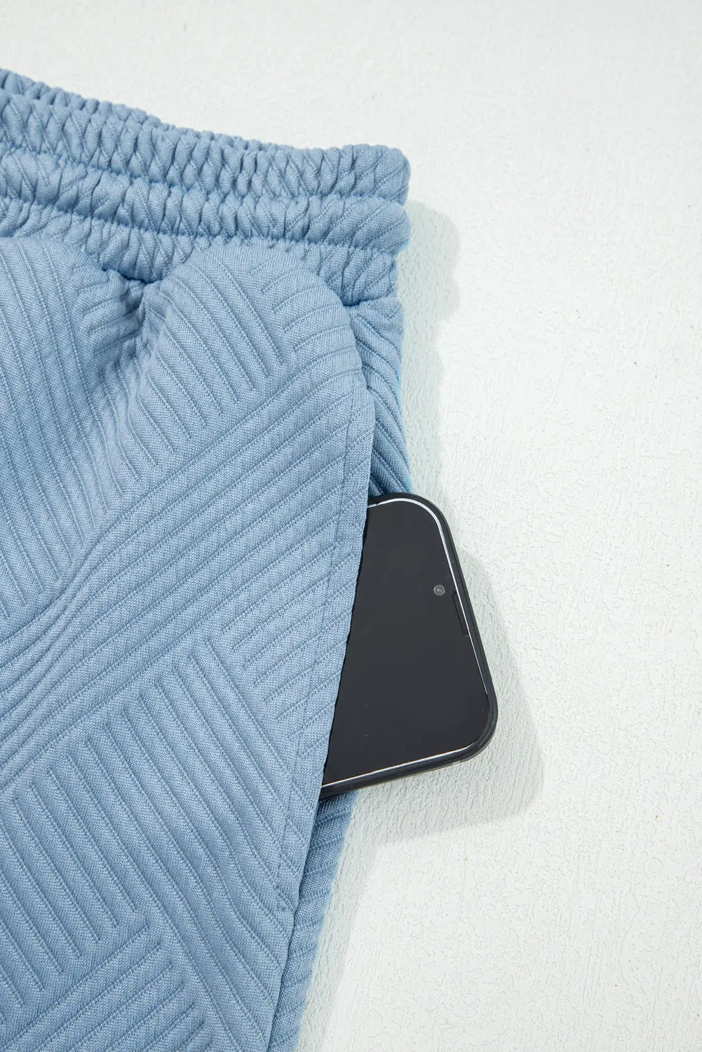 Relaxed Fit 2-piece Textured Top and Bottoms Co-ord set - eAura