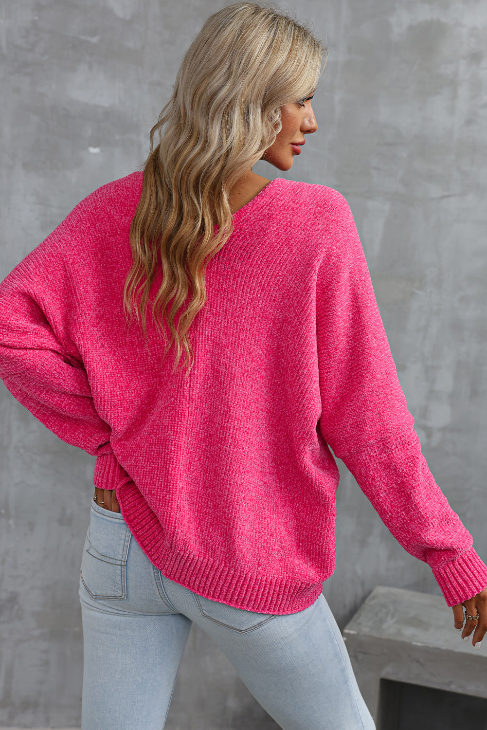 Rose Buttons Front Pocketed Sweater Cardigan - Sweaters & Cardigans/Cardigans