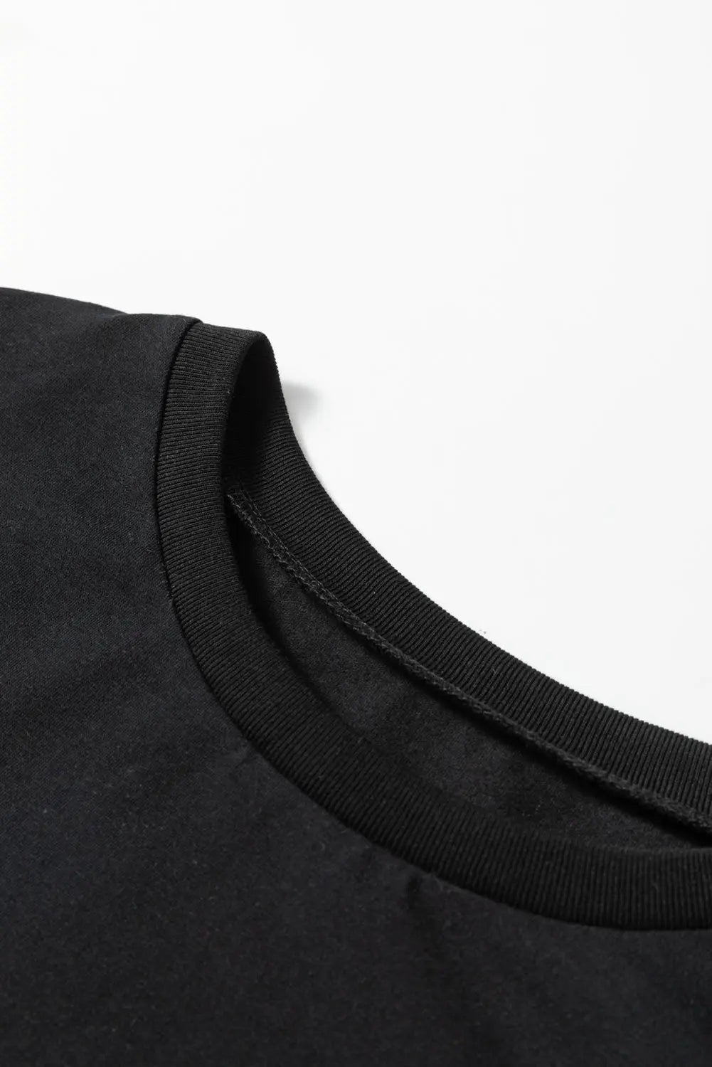 Rose Leopard Colorblock Patchwork Crew Neck Long Sleeve Tee - eAura