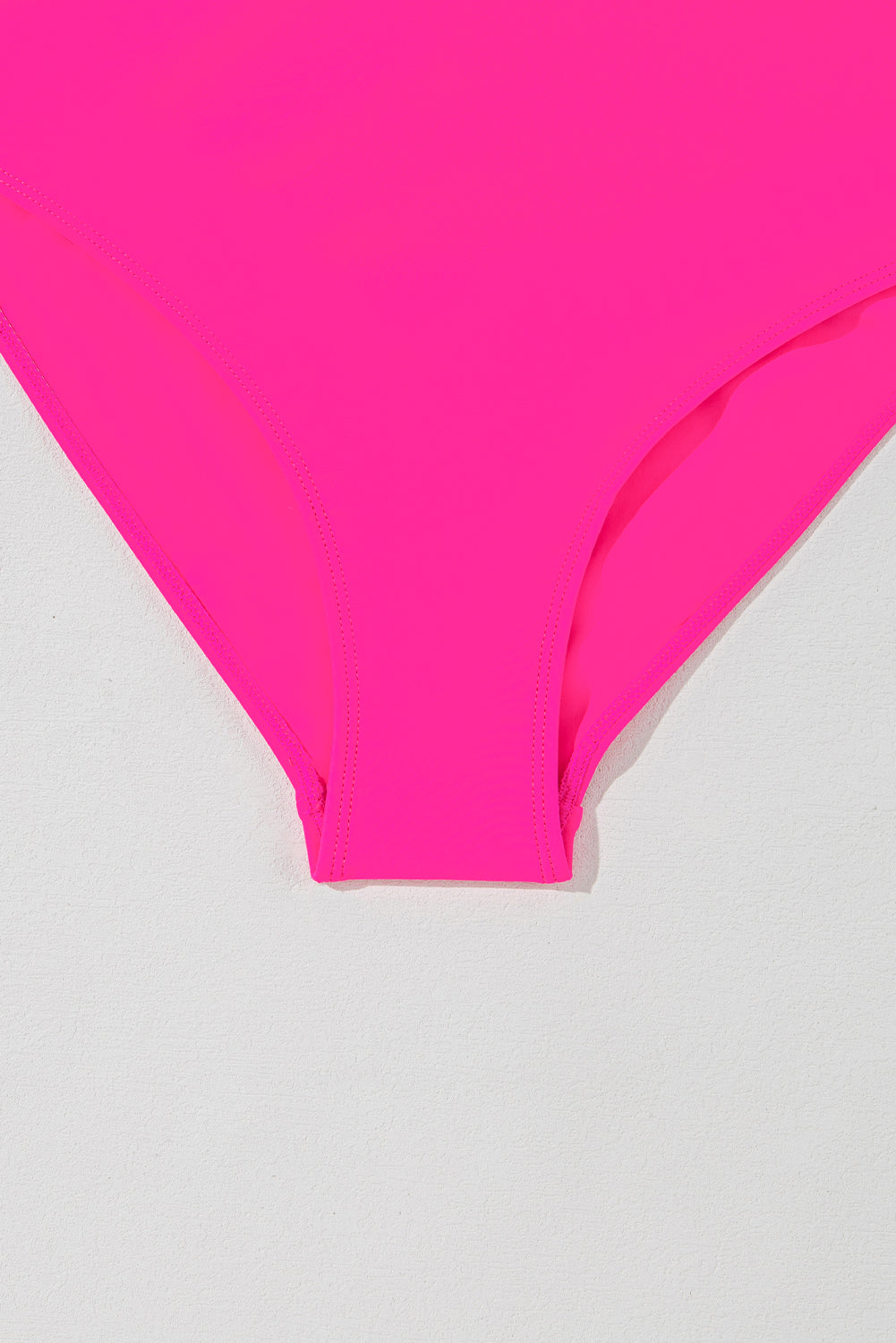 Rose Red Crisscross Straps Tie Back Flared One Piece Swimsuit - Swimwear/Swim Dresses