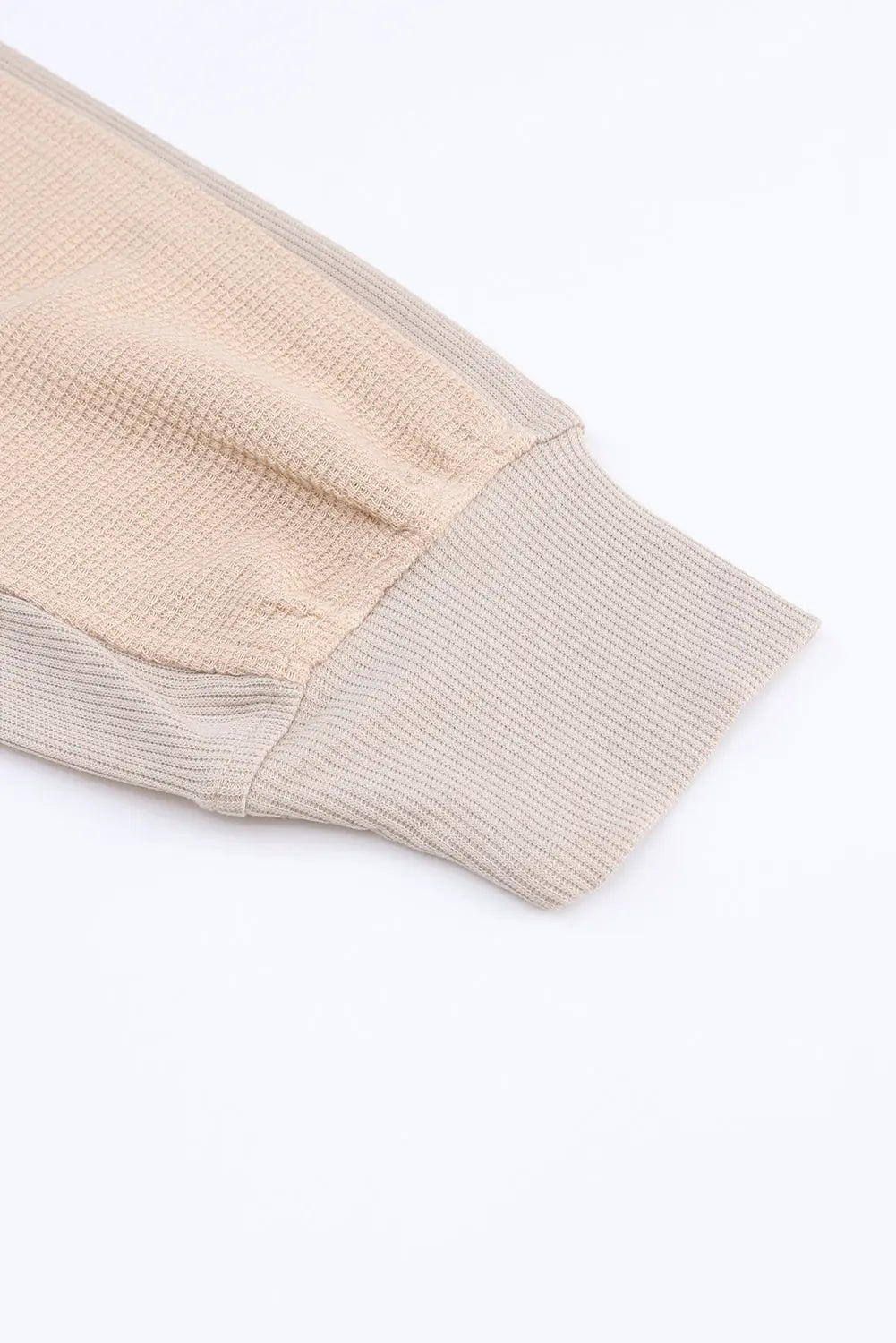 Rose Thermal Waffle Knit Full Zipper Hooded Jacket - eAura