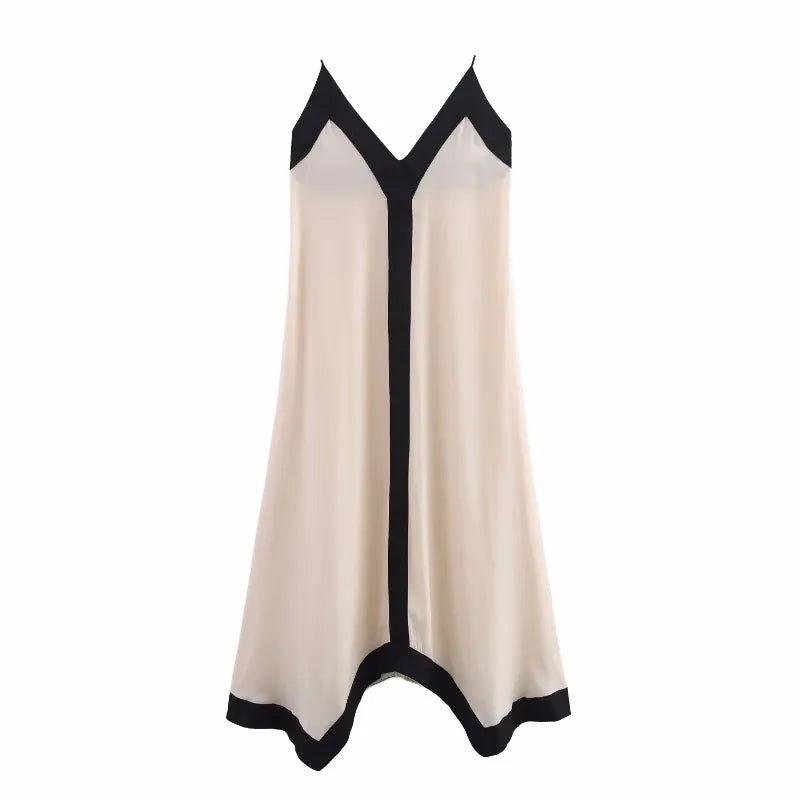 Spaghetti Strap Maxi Dress Women V-Neck Backless eprolo