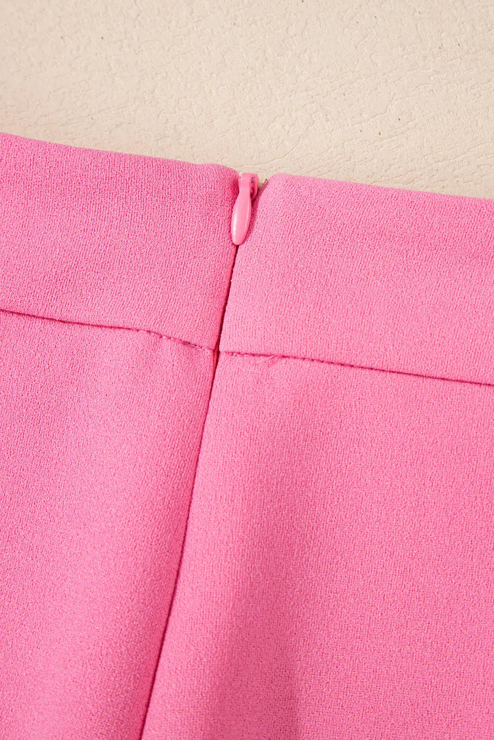 Sachet Pink High Waist Central Seam Flared Trousers Beagle Boutique Fashion Outlet