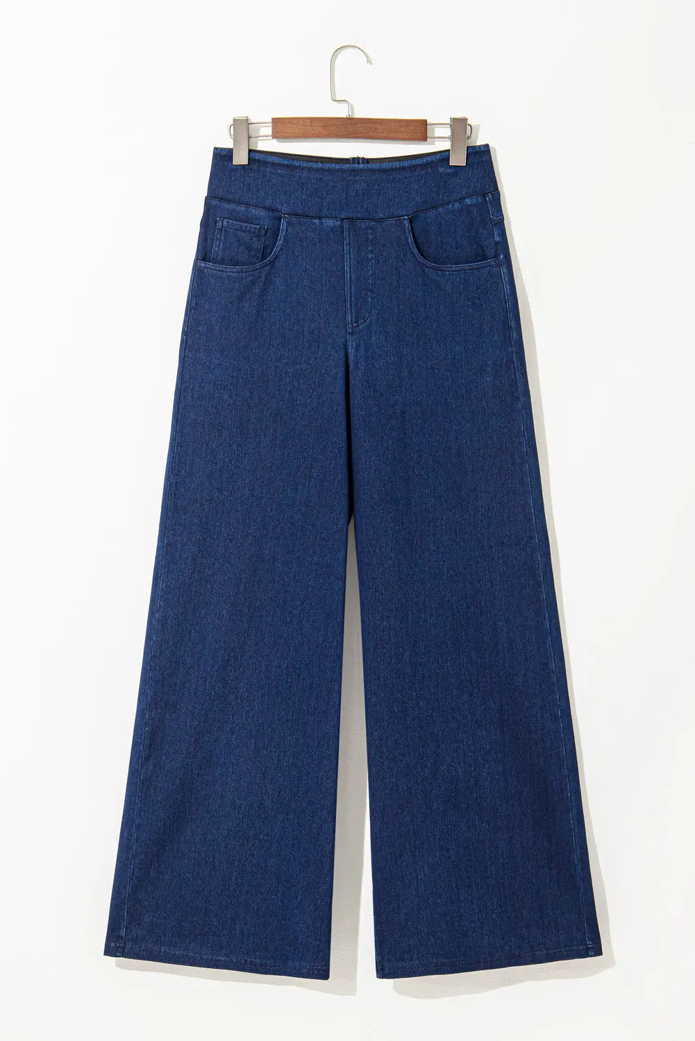 Sail Blue Medium Wash Straight Leg Loose Casual Jeans eAura