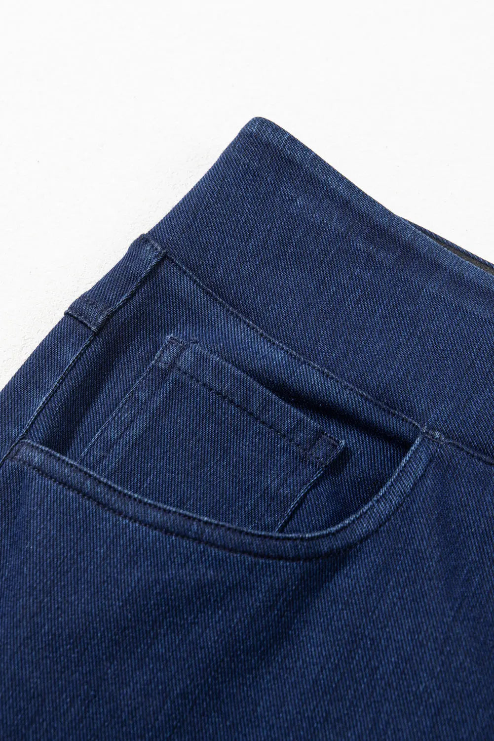 Sail Blue Medium Wash Straight Leg Loose Casual Jeans eAura