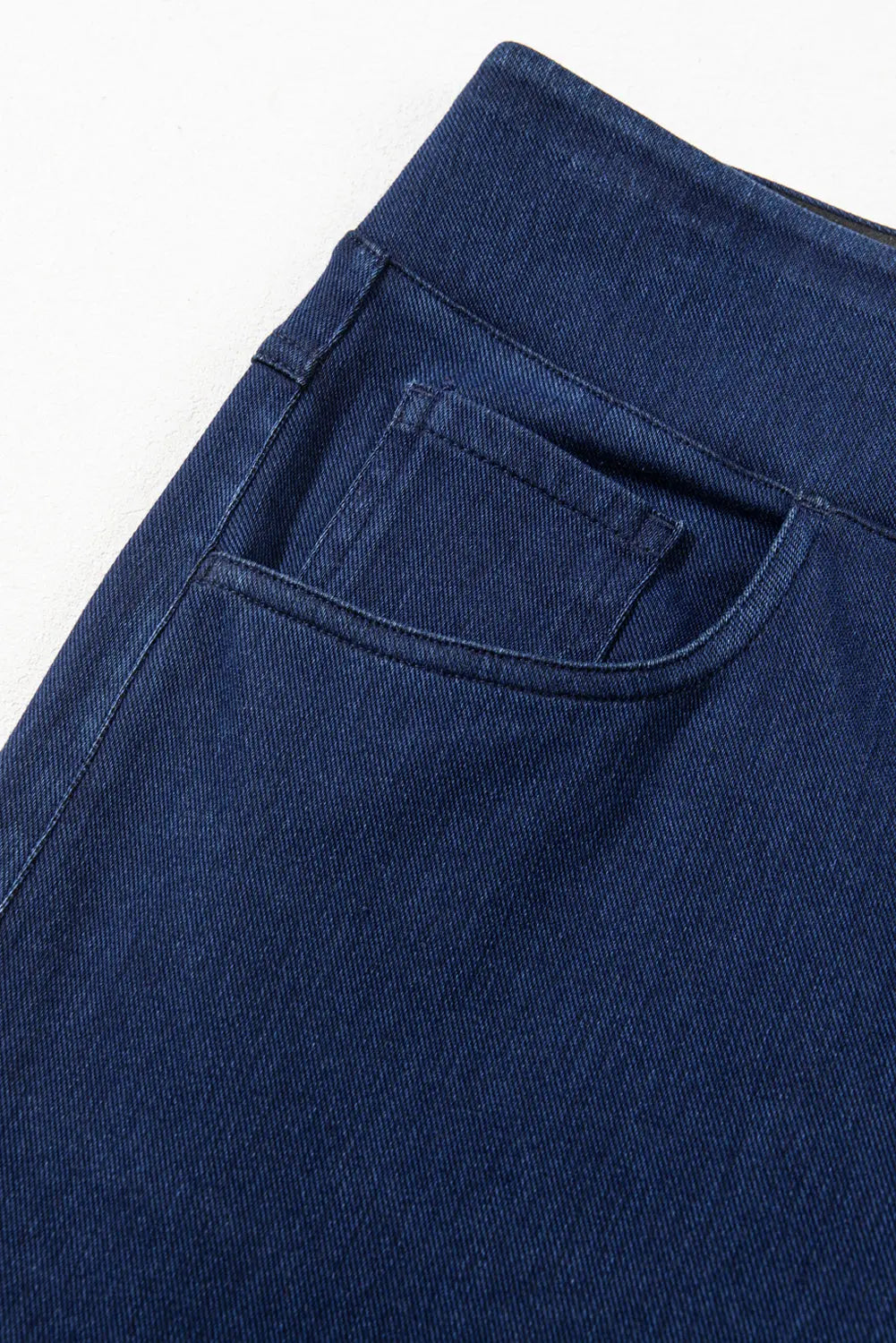 Sail Blue Medium Wash Straight Leg Loose Casual Jeans eAura