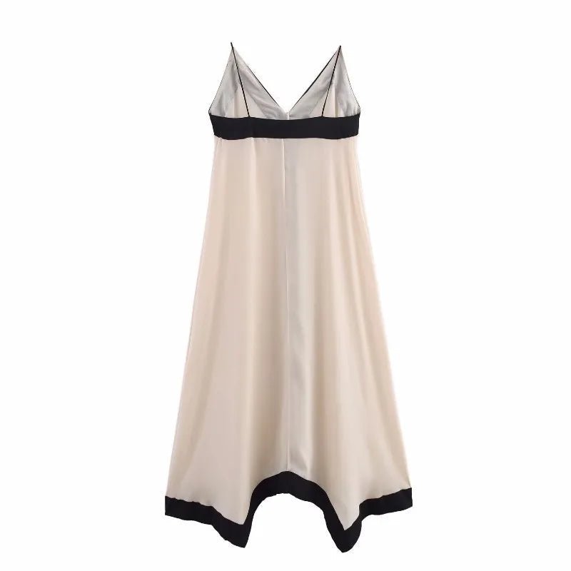 Spaghetti Strap Maxi Dress Women V-Neck Backless eprolo