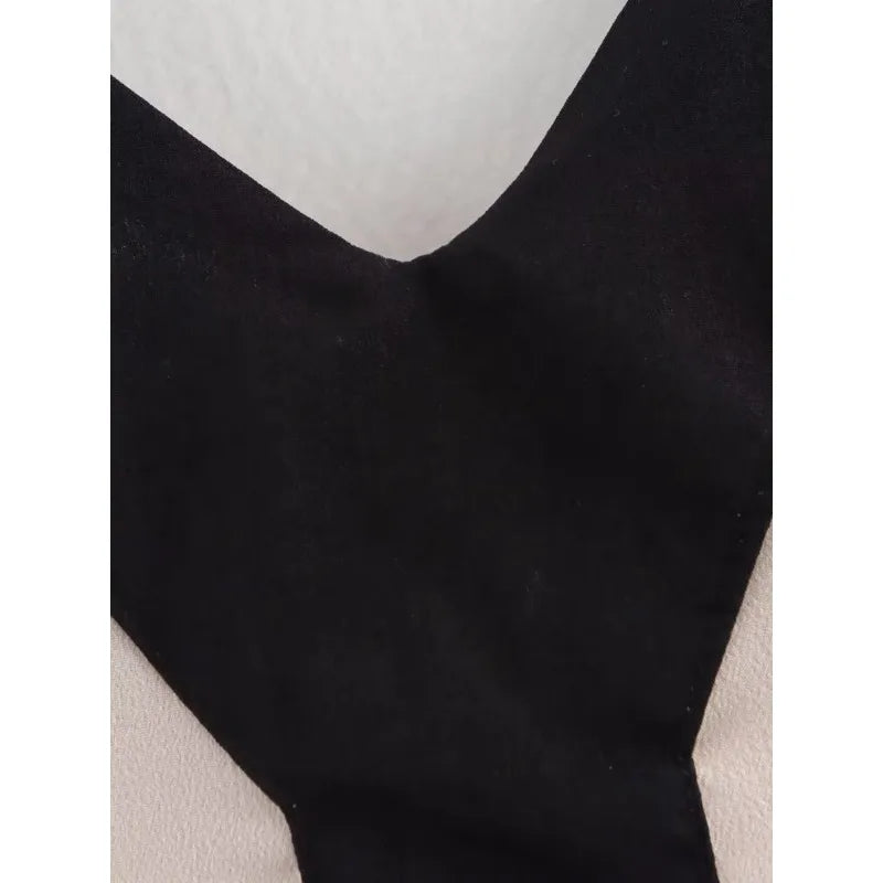Spaghetti Strap Maxi Dress Women V-Neck Backless eprolo