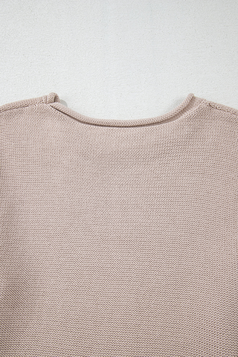 Simply Taupe Colourblock Exposed Seam Round Neck Sweater - Sweaters & Cardigans/Sweaters