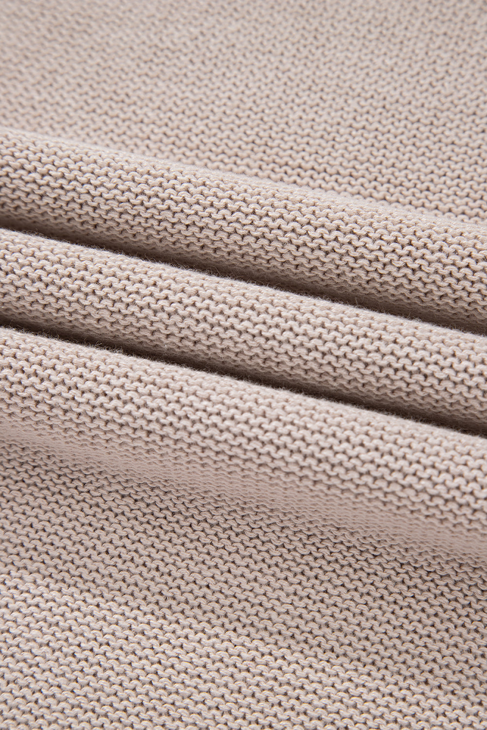 Simply Taupe Colourblock Exposed Seam Round Neck Sweater - Sweaters & Cardigans/Sweaters