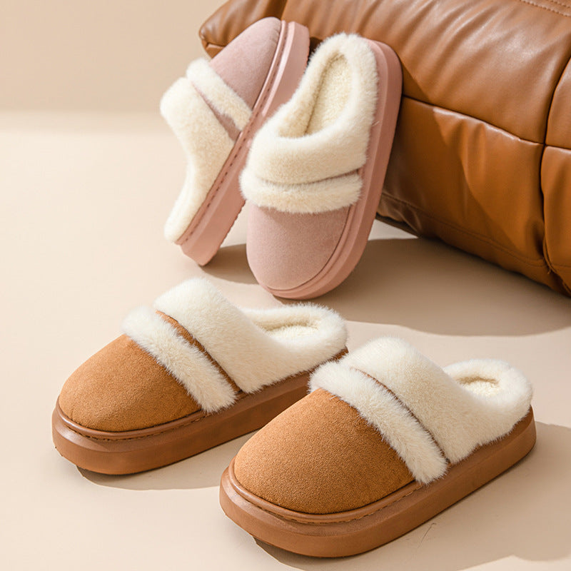 Slippers For Women Thick Bottom Non-slip Plush - Shoes & Bags/Slippers