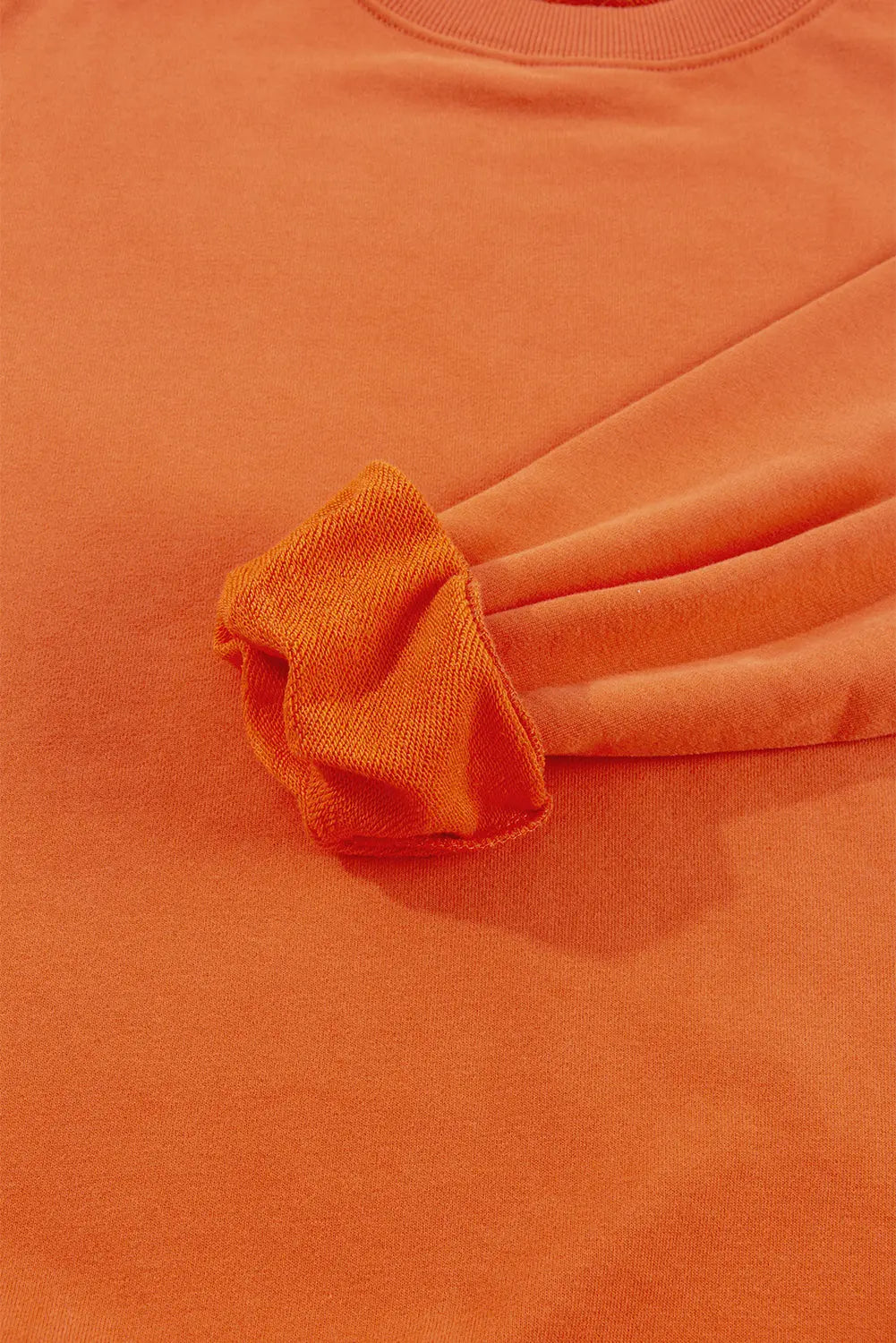 Smoke Green Plain Drop Shoulder Crewneck Pullover Sweatshirt - eAura