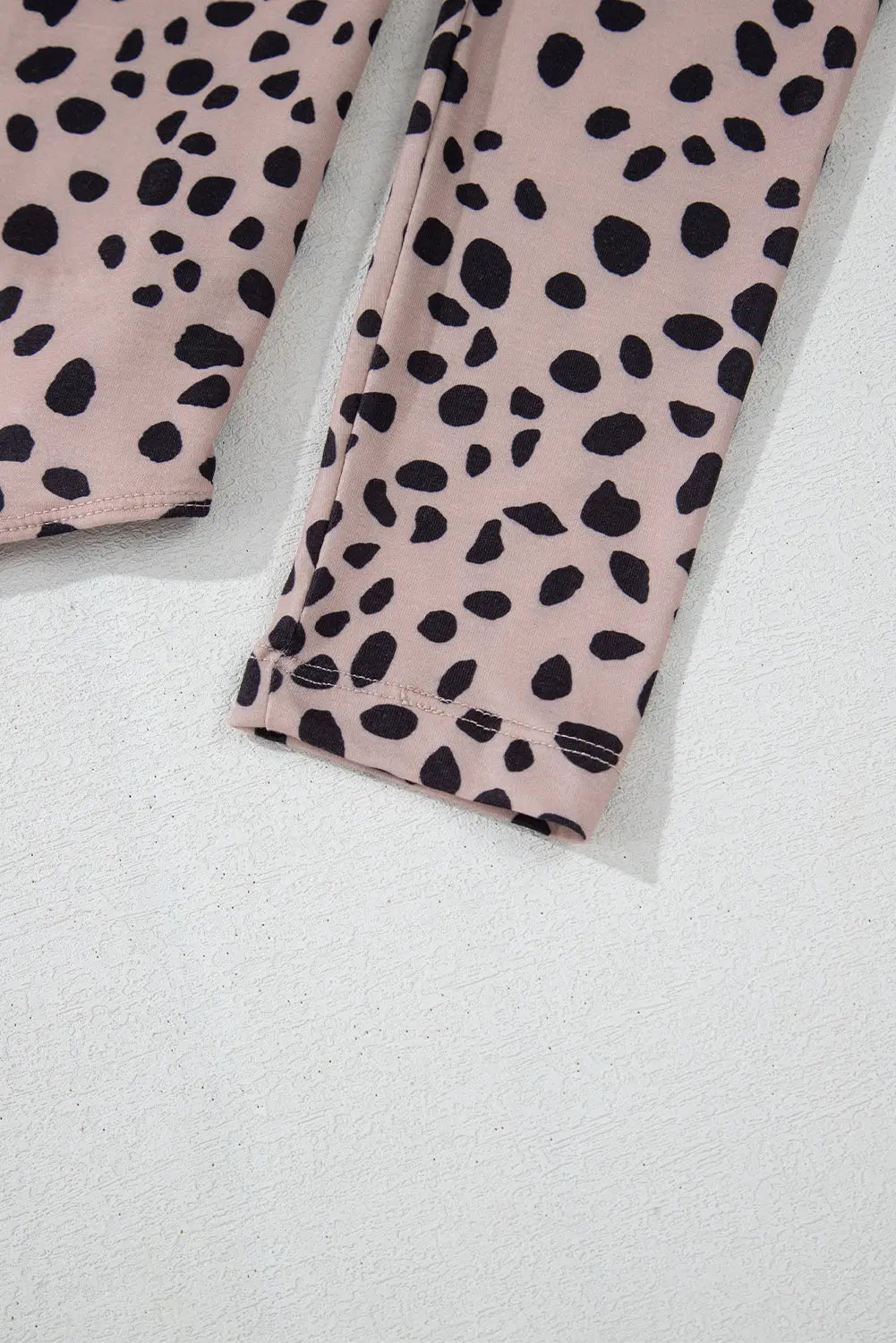Smoke Grey Leopard Print Long Sleeve Scoop Neck Slim Fit Bodysuit Beagle Boutique Fashion Outlet