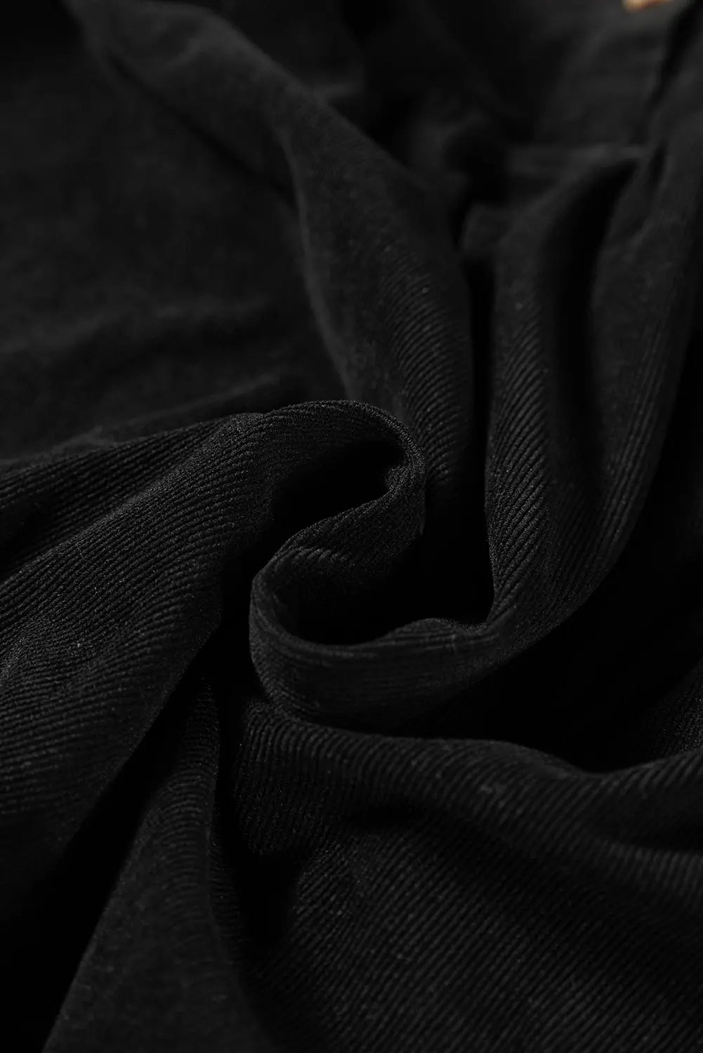 Soft Corduroy Half Button Collared Long Sleeve Mini Dress - eAura