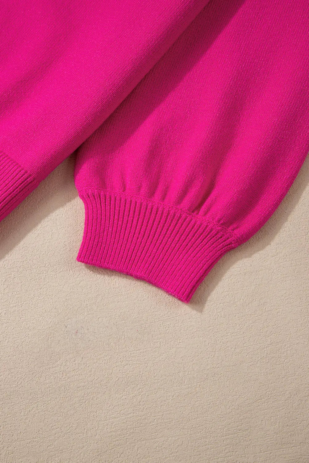 Strawberry Pink Pearled Decor Raglan Sleeve Plus Size Sweater Beagle Boutique Fashion Outlet