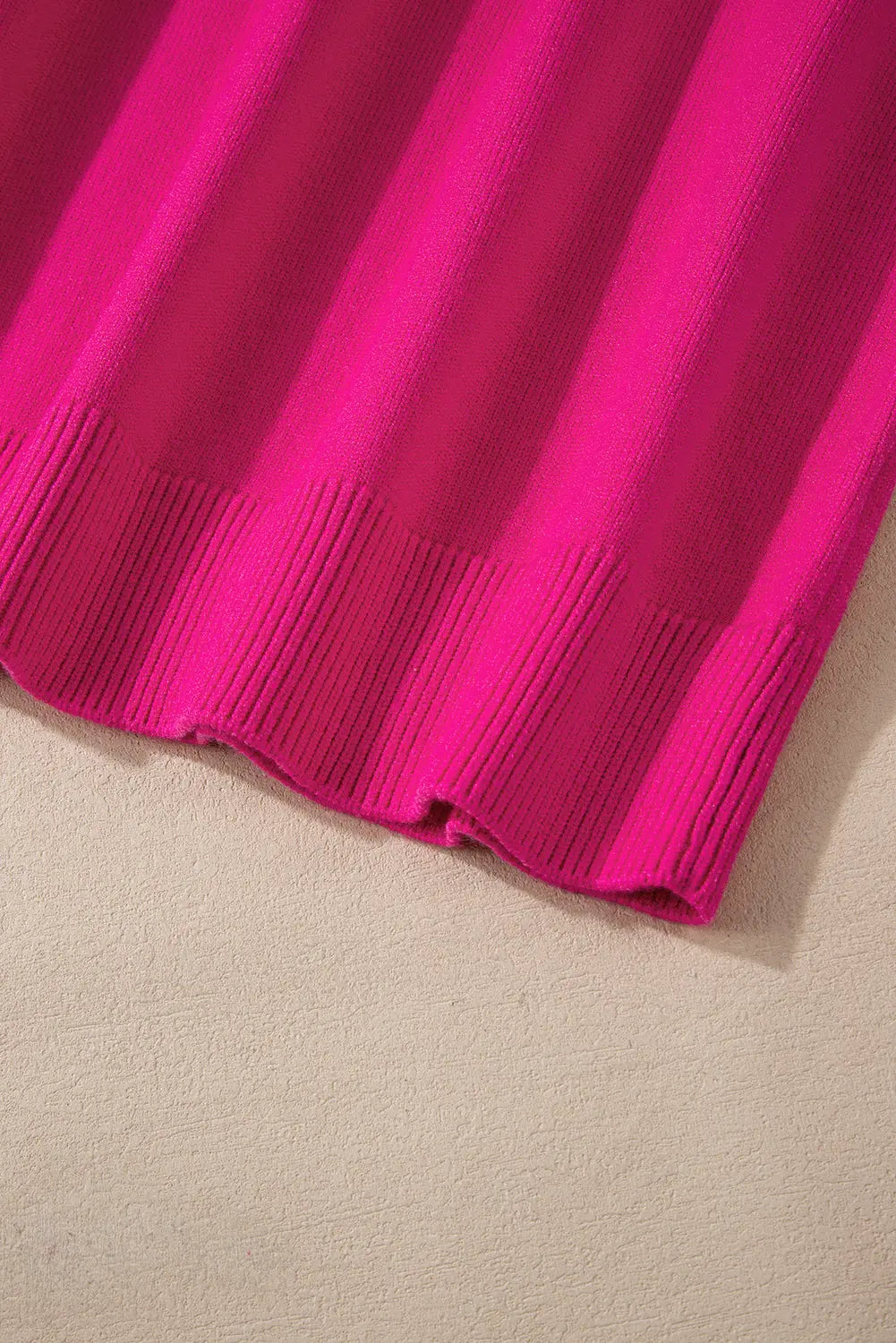 Strawberry Pink Pearled Decor Raglan Sleeve Plus Size Sweater Beagle Boutique Fashion Outlet